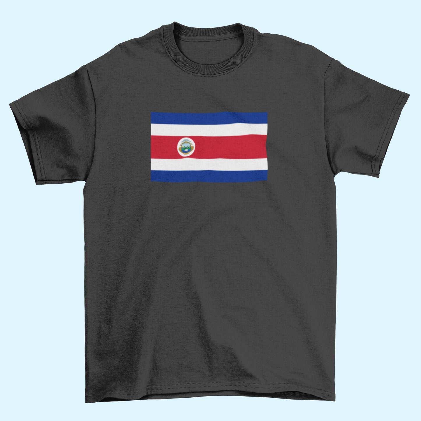 Costa Rica Flag Iron On Heat Transfer Vinyl HTV / Republic of Costa Rica / San José / Costa Rican