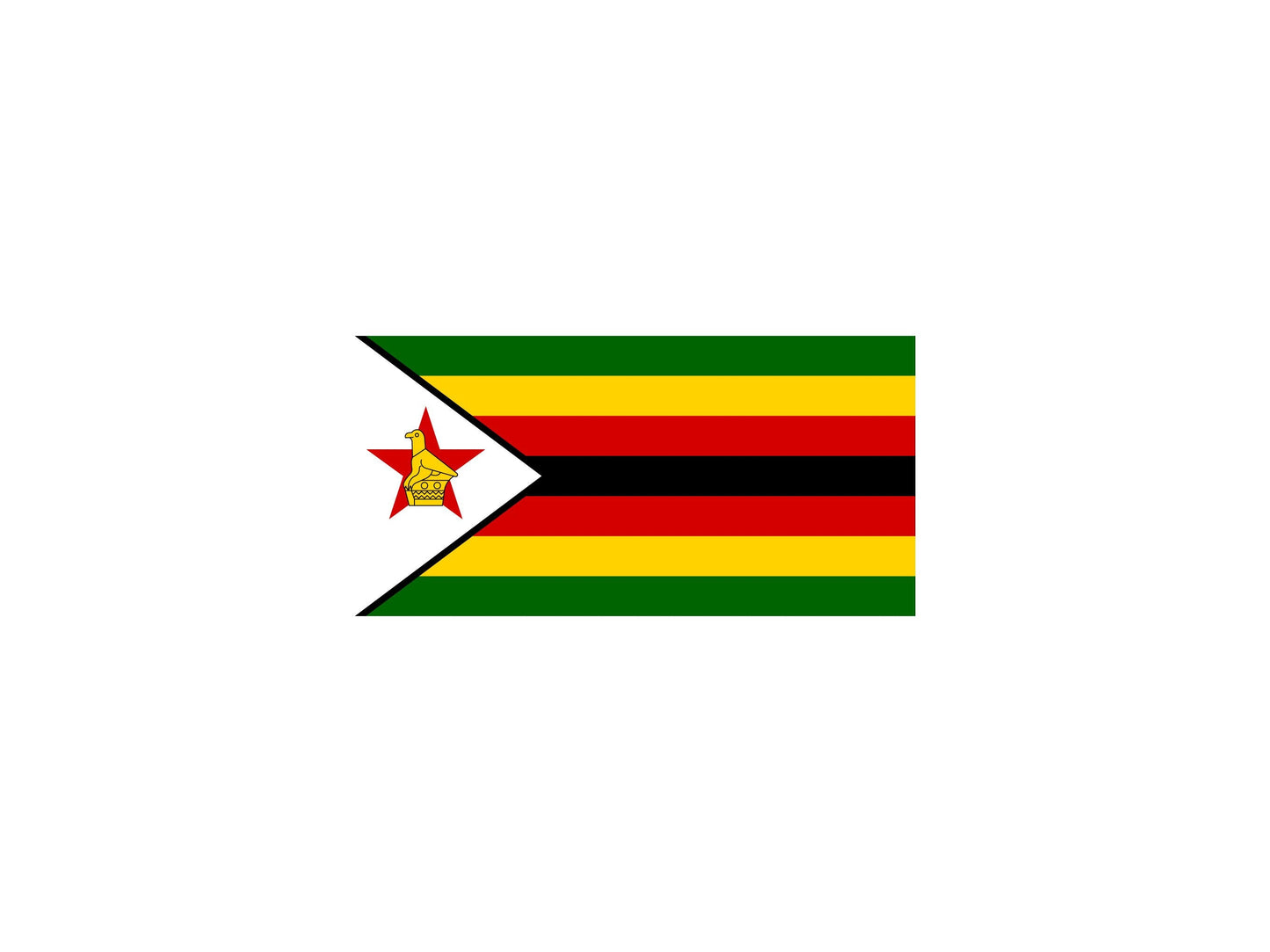 Zimbabwe Flag Sticker Decal