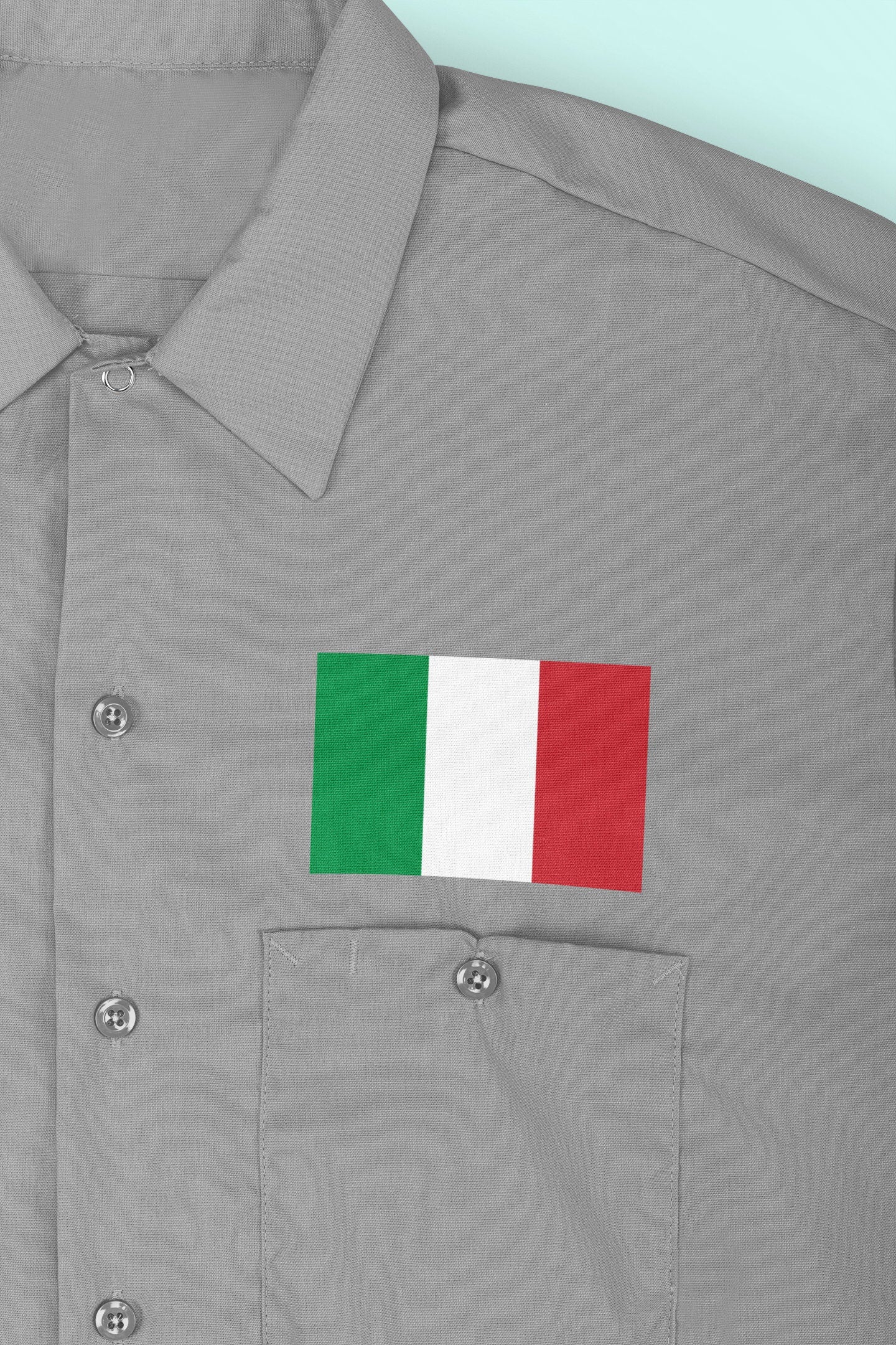 Italy Flag Iron On Heat Transfer Vinyl HTV / Italian Republic / Republic of Italy / Rome /