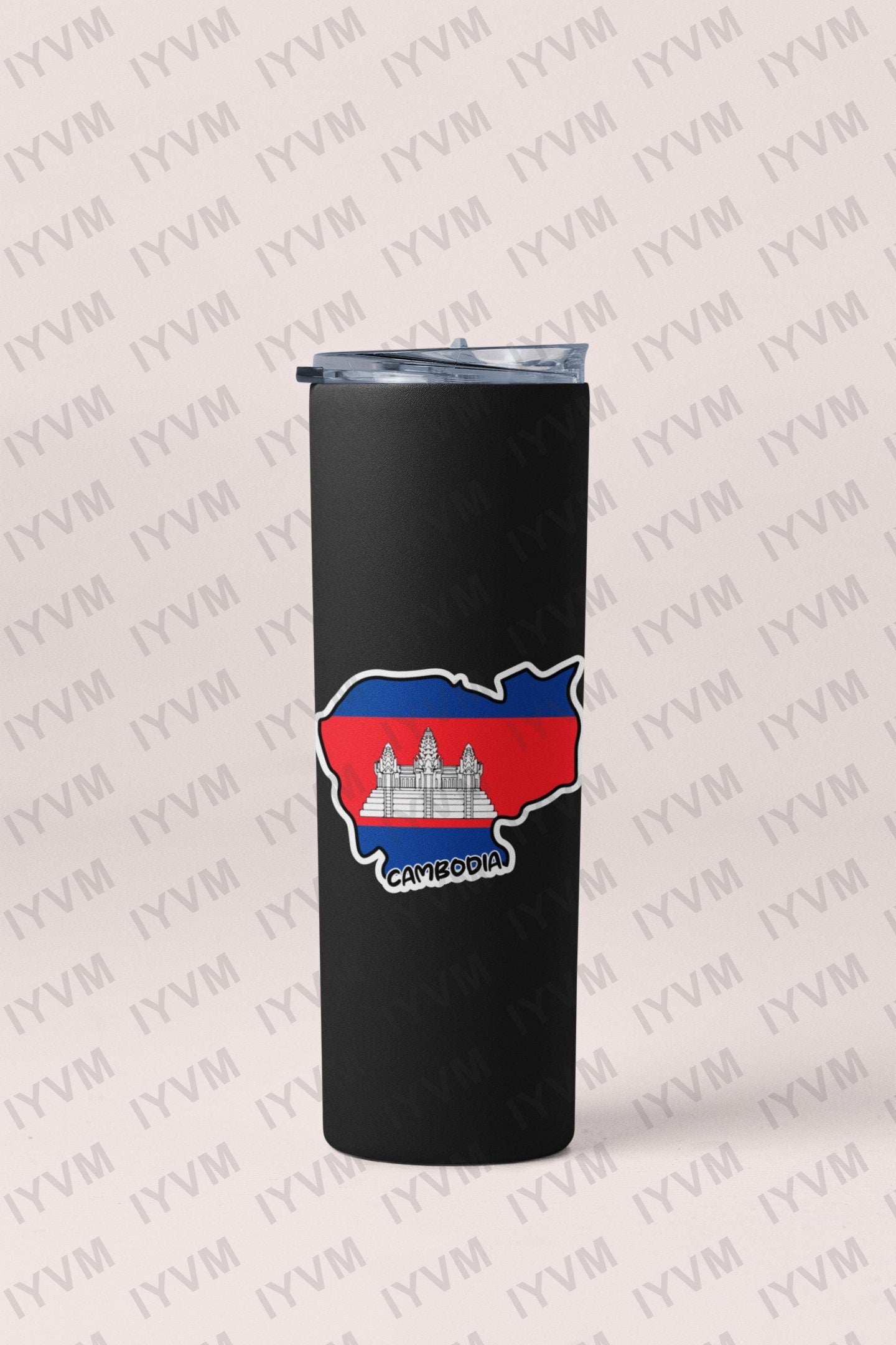 Cambodia Map Flag Sticker Decal / Phnom Penh / Kampuchea / Kingdom of Cambodia
