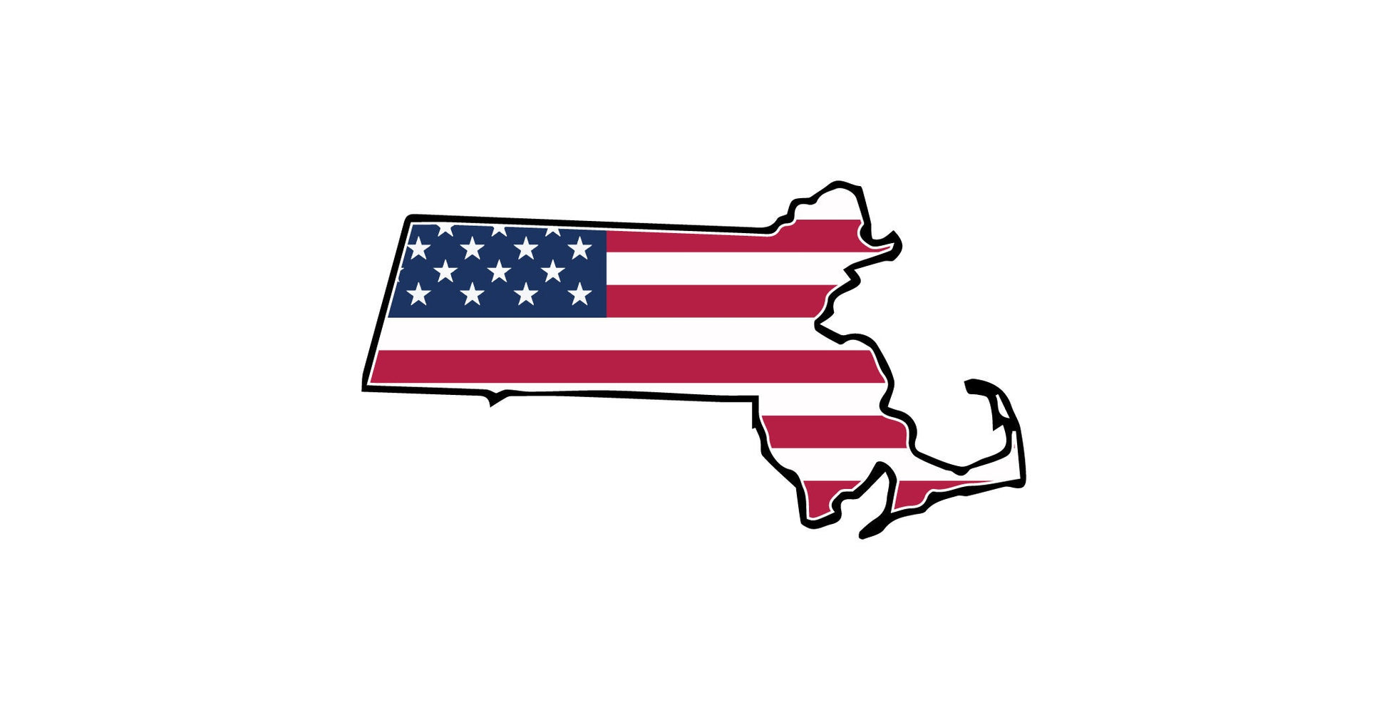 a map of the united states with the american flag