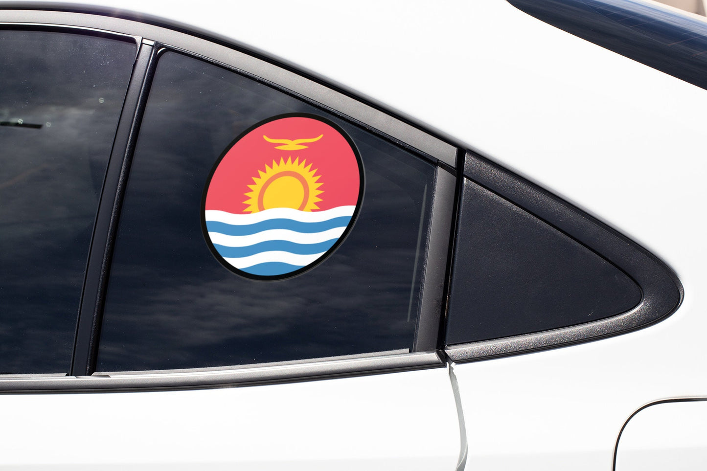 Kiribati Flag Circle Sticker Decal