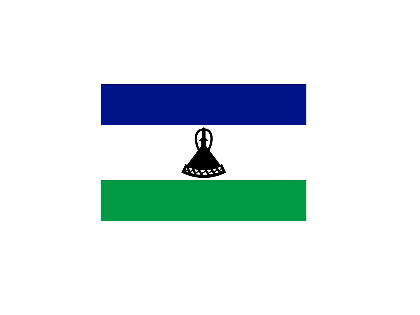 Lesotho Flag Sticker Decal