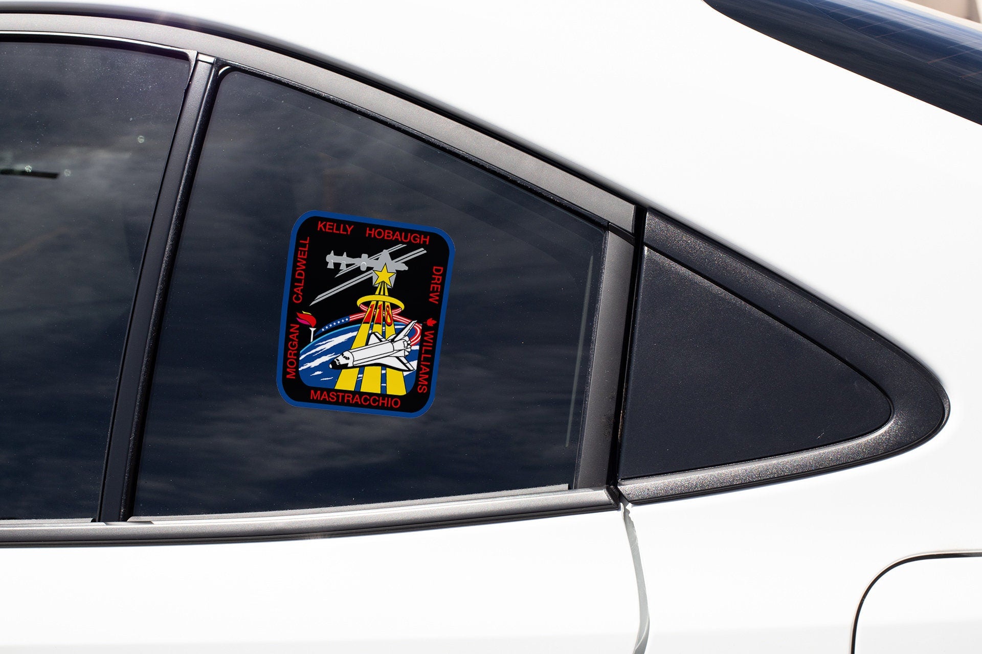 a car with a sticker on the side of it