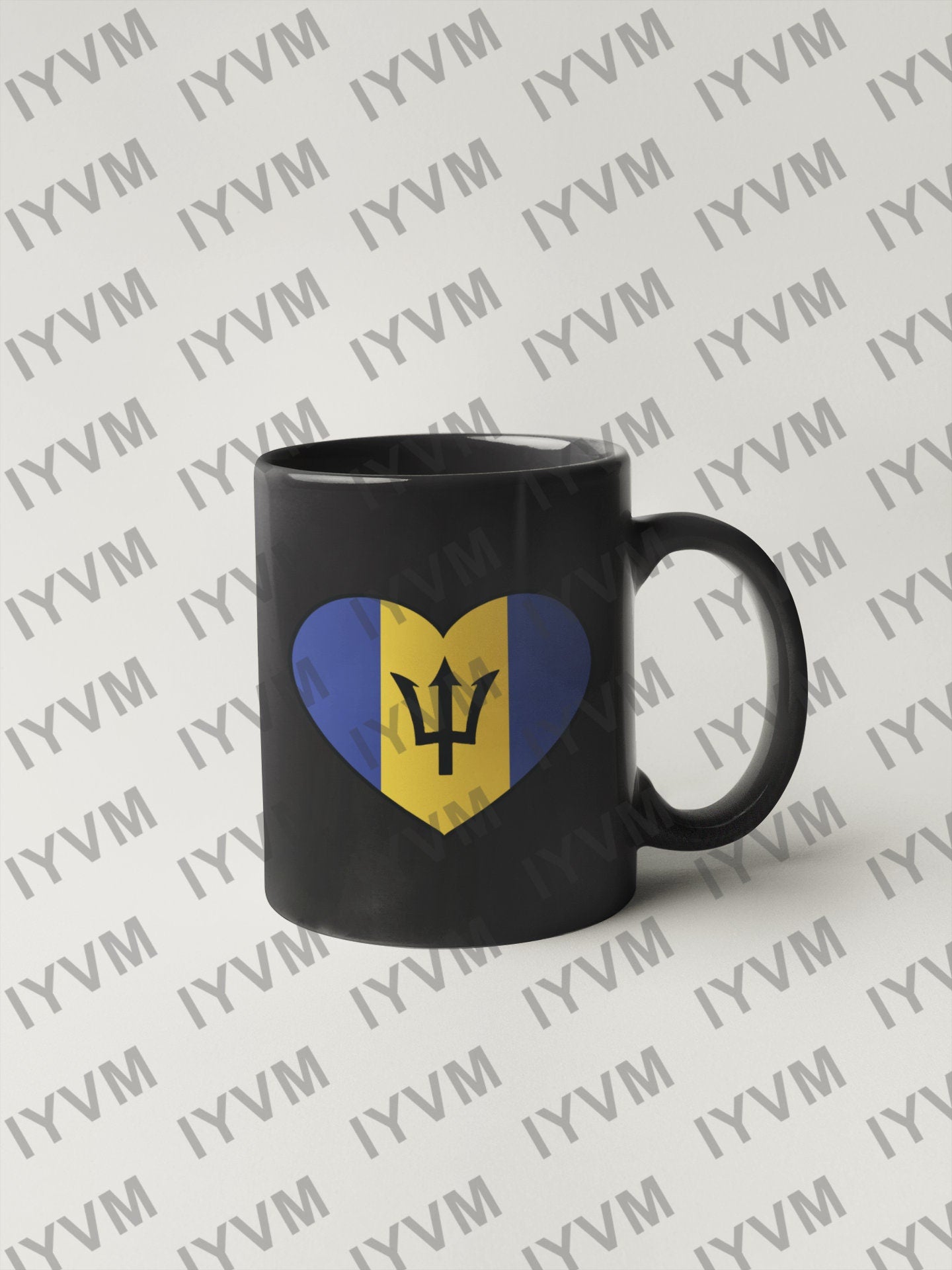 Barbados Flag Heart Sticker Decal / Bridgetown  / Pride and Industry / Barbadian Bajan