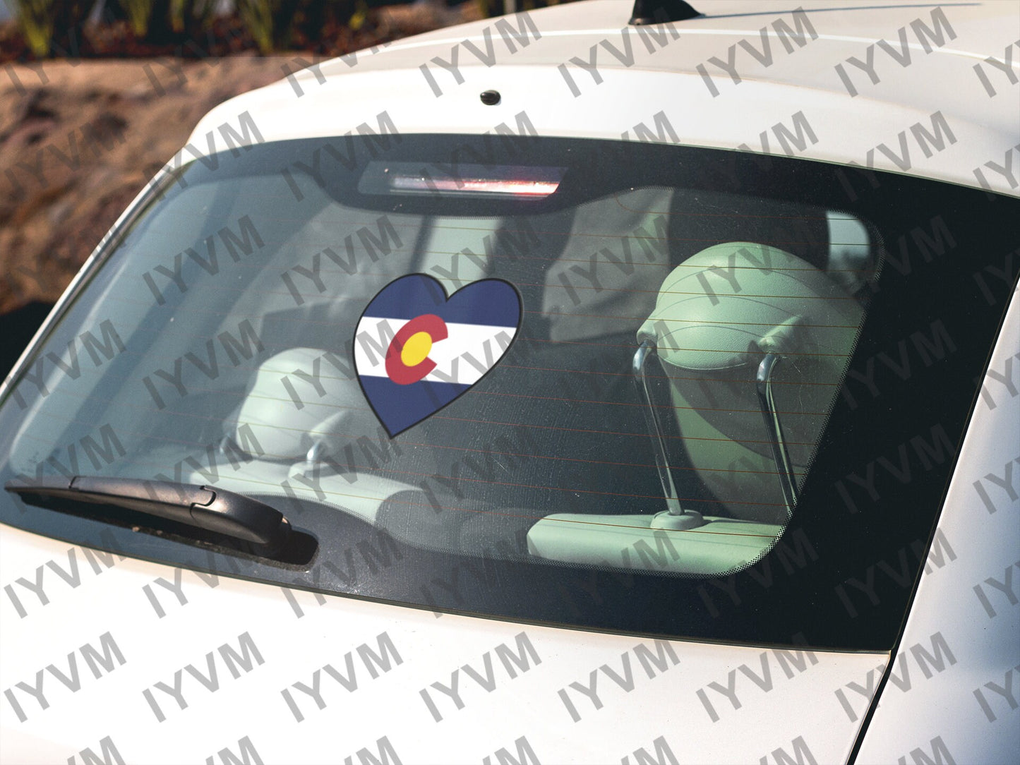 State of Colorado Flag Heart Sticker Decal  USA Colorado State  Denver  The Centennial State  Buffalo Plains State  Colorful Colorado /