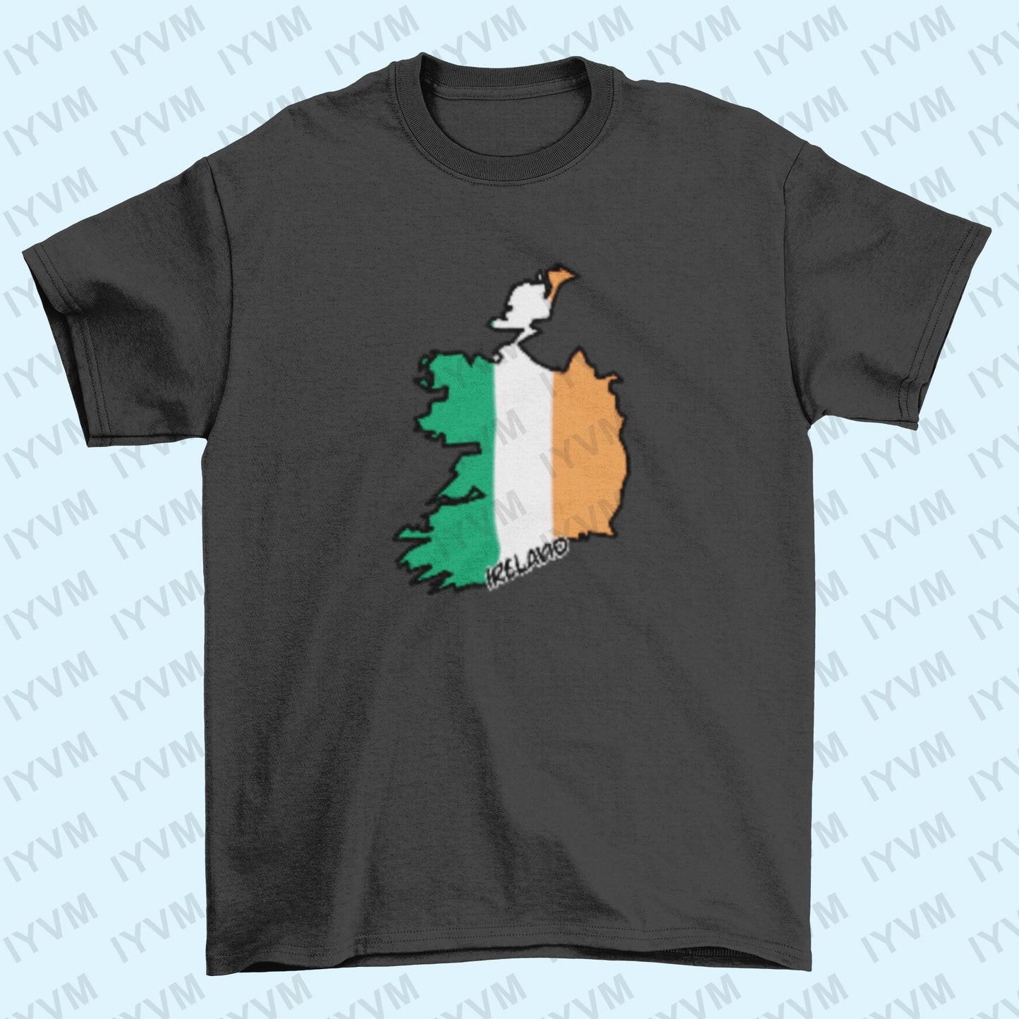 Ireland Map Iron On Heat Transfer Vinyl HTV / Éire / Airlann / Northern Ireland / Irish / Belfast