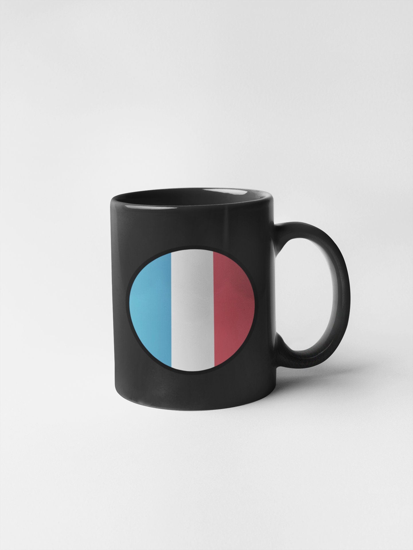France Flag Circle Sticker Decal