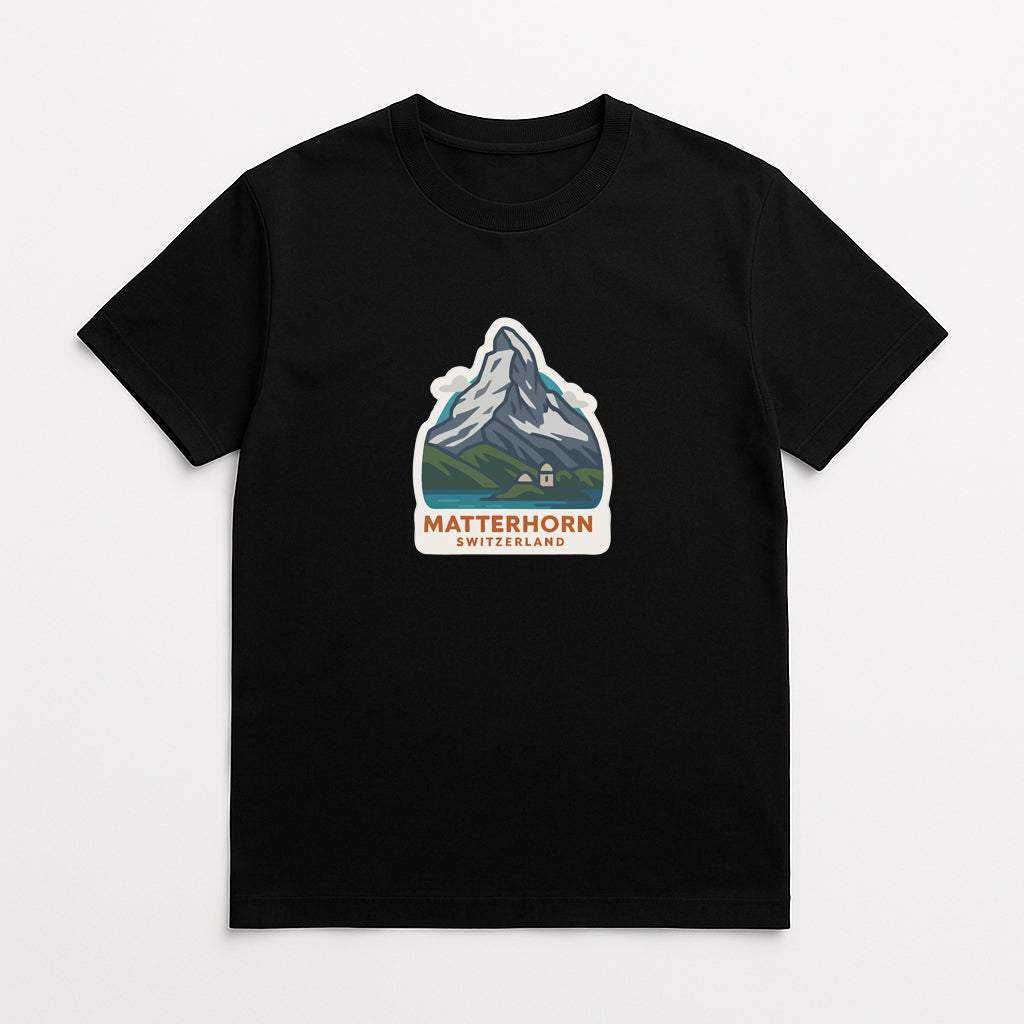 Matterhorn Switzerland Iron On Heat Transfer Vinyl HTV Die-Cut Symbolic Landmark