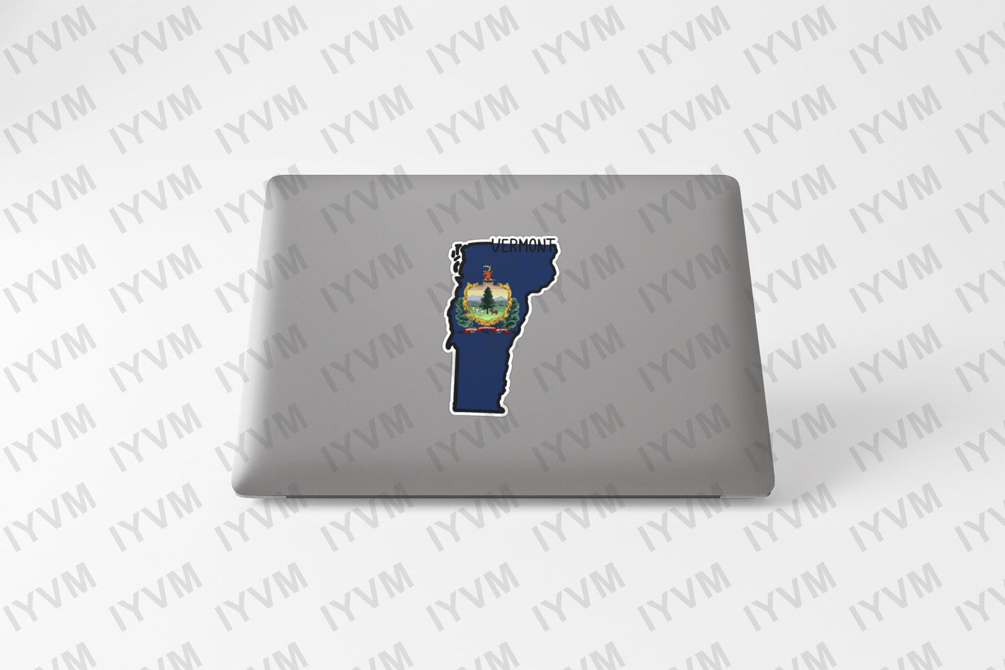 State of Vermont Map Flag Sticker Decal  USA Vermont State  Montpelier  The Green Mountain State