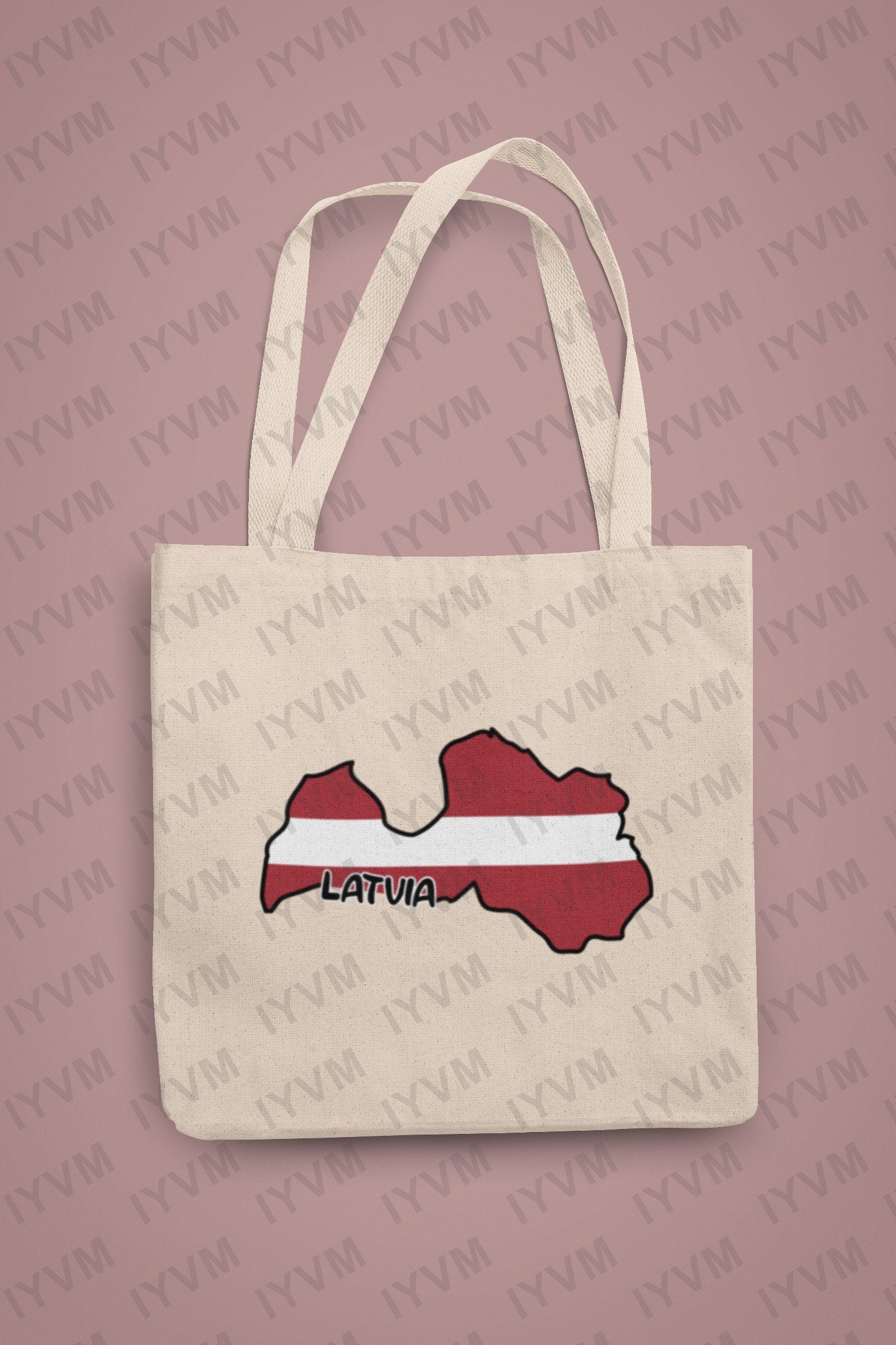 Latvia Map Iron On Heat Transfer Vinyl HTV / Republic of Latvia / Latvijas Republika / Riga / Latvian /