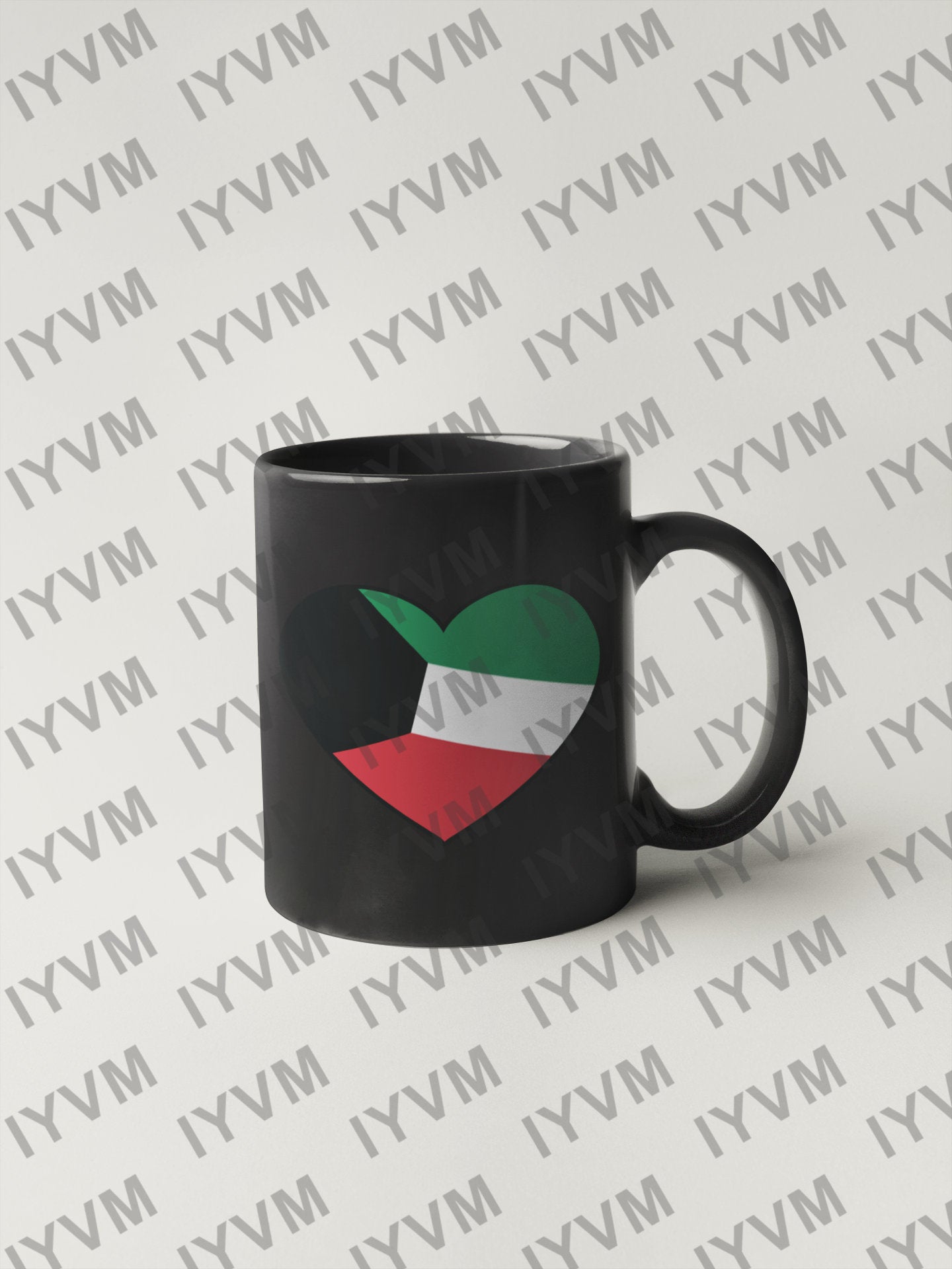 Kuwait Flag Heart Sticker Decal / State of Kuwait / Kuwait City / Kuwaiti