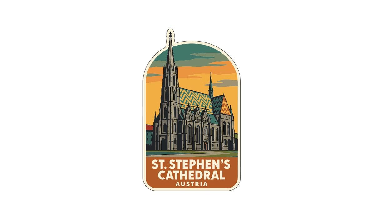St. Stephen’s Cathedral Austria Iron On Heat Transfer Vinyl HTV Die-Cut Symbolic