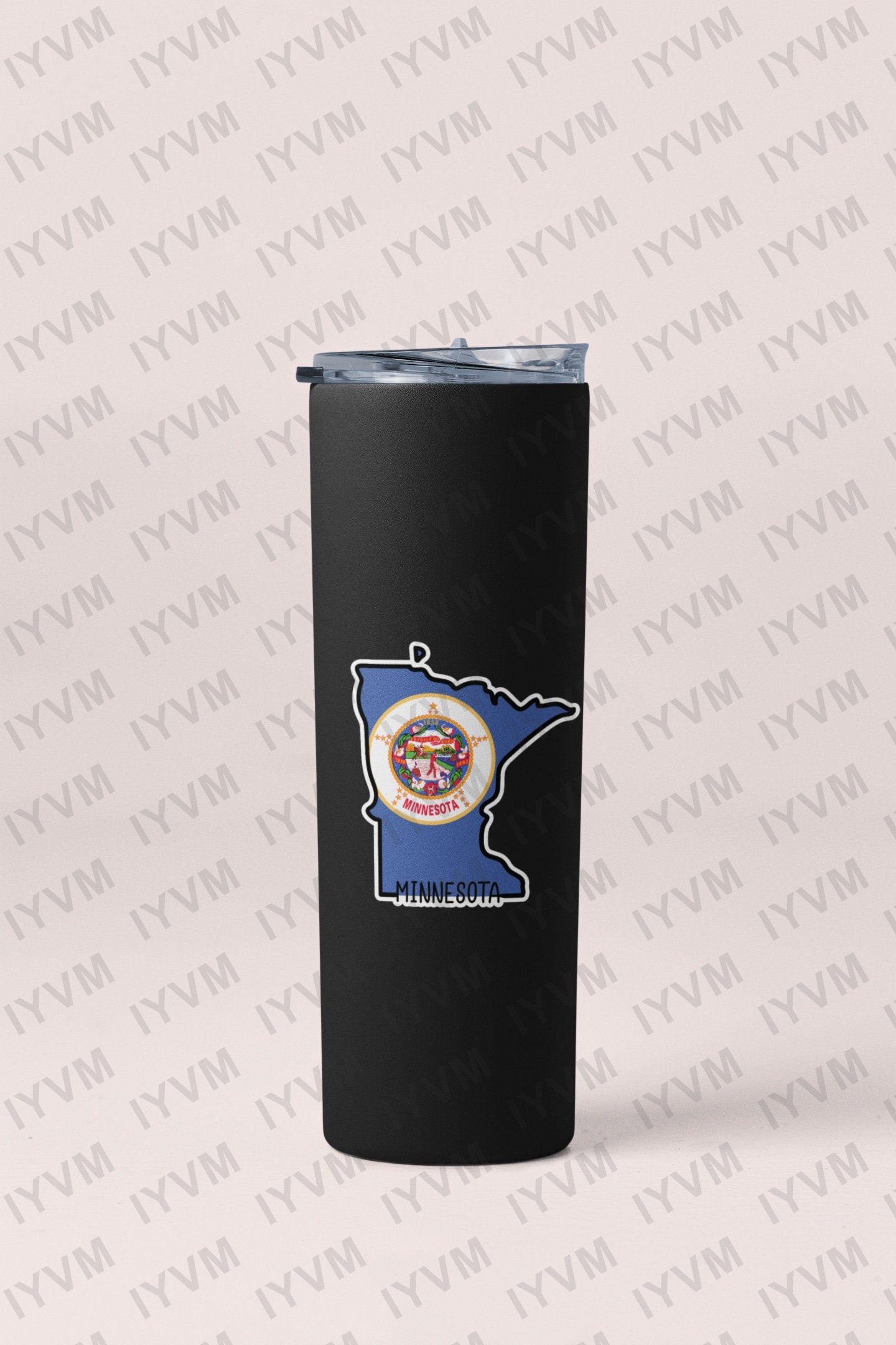 State of Minnesota Map Flag Sticker Decal  USA Minnesota State  St. Paul  The North Star State  Gopher State  Land of 10,000 Lakes 