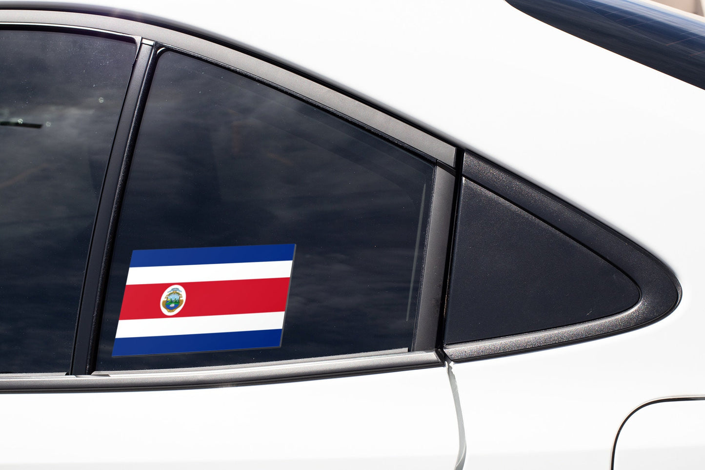 Costa Rica Flag Vinyl Sticker Decal