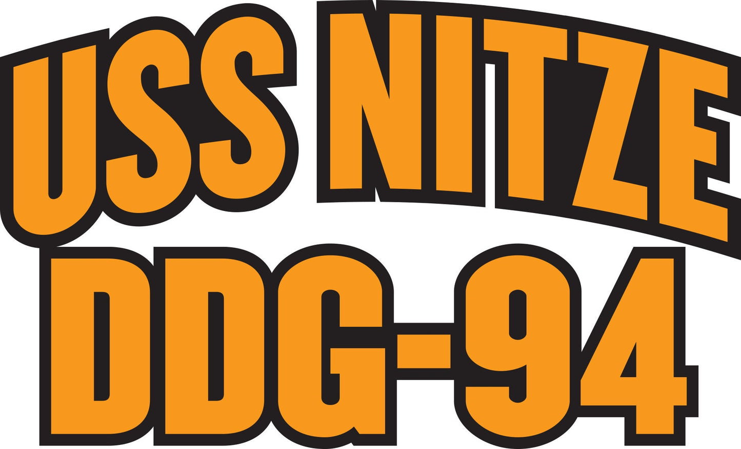 USS Nitze DDG-94 Vinyl Sticker Decal – Arleigh Burke Class Destroyer