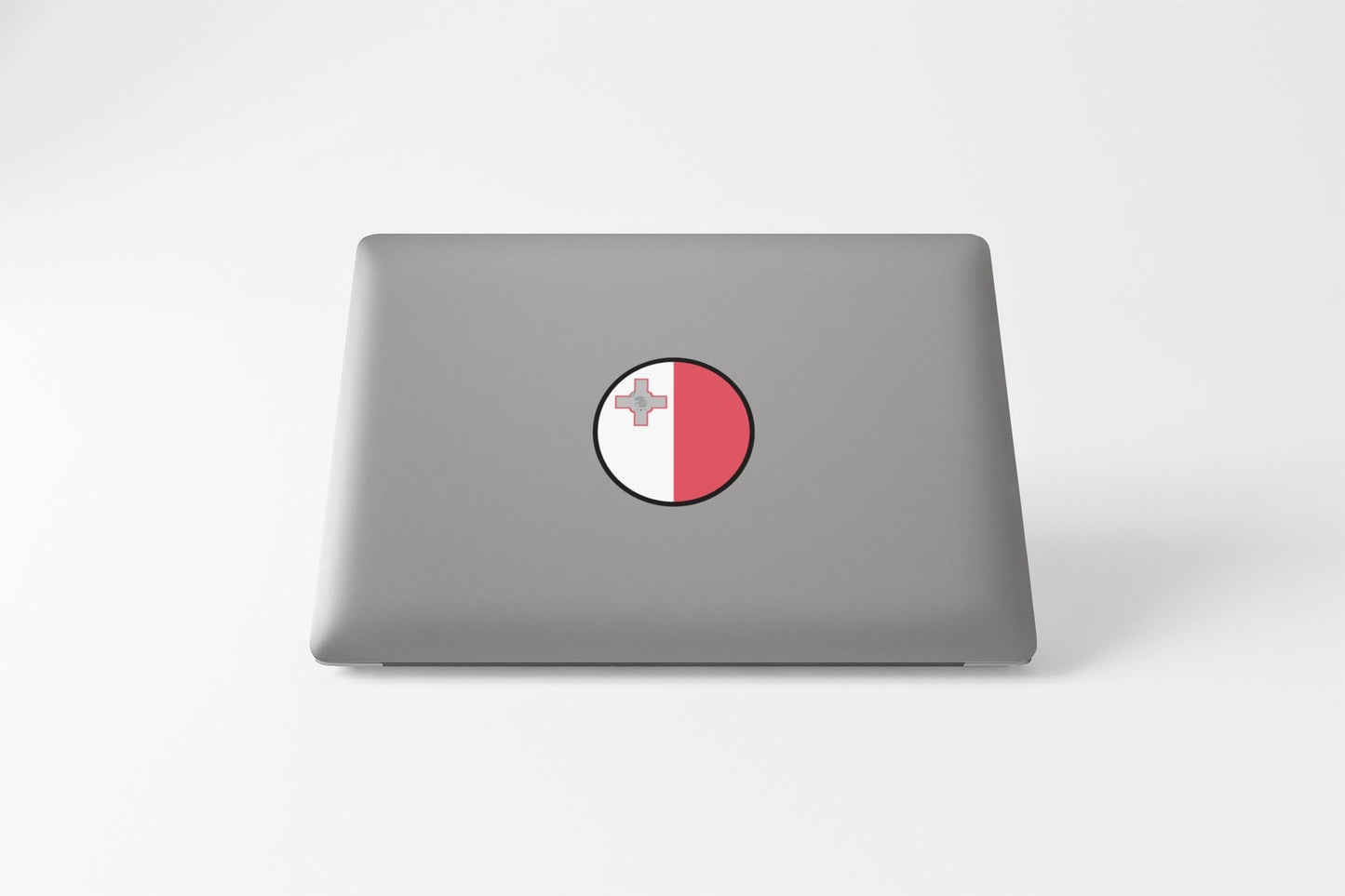 Malta Flag Circle Sticker Decal