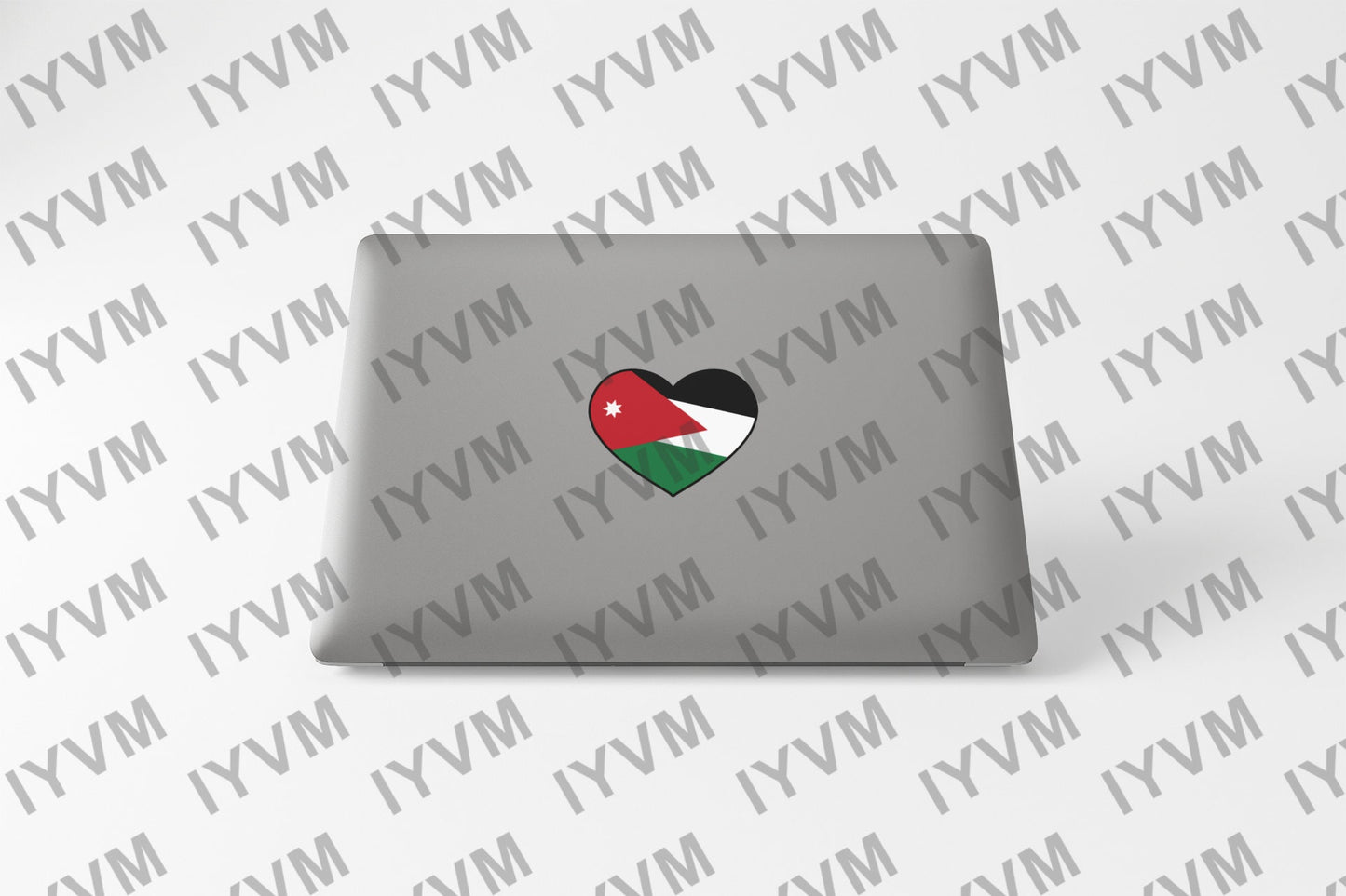 Jordan Flag Heart Sticker Decal / Hashemite Kingdom of Jordan / الله، الوطن، الملك / Amman /
