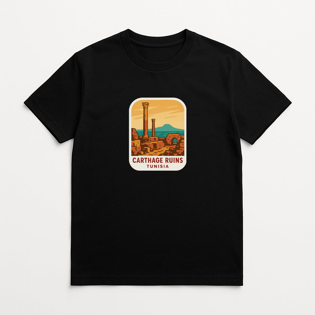 Carthage Ruins Tunisia Iron On Heat Transfer Vinyl HTV Die-Cut Symbolic Landmark