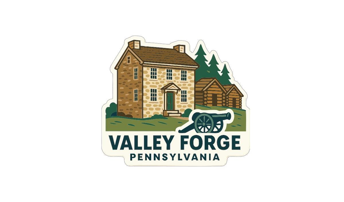 Valley Forge Pennsylvania Iron On Heat Transfer Vinyl HTV Die-Cut Symbolic
