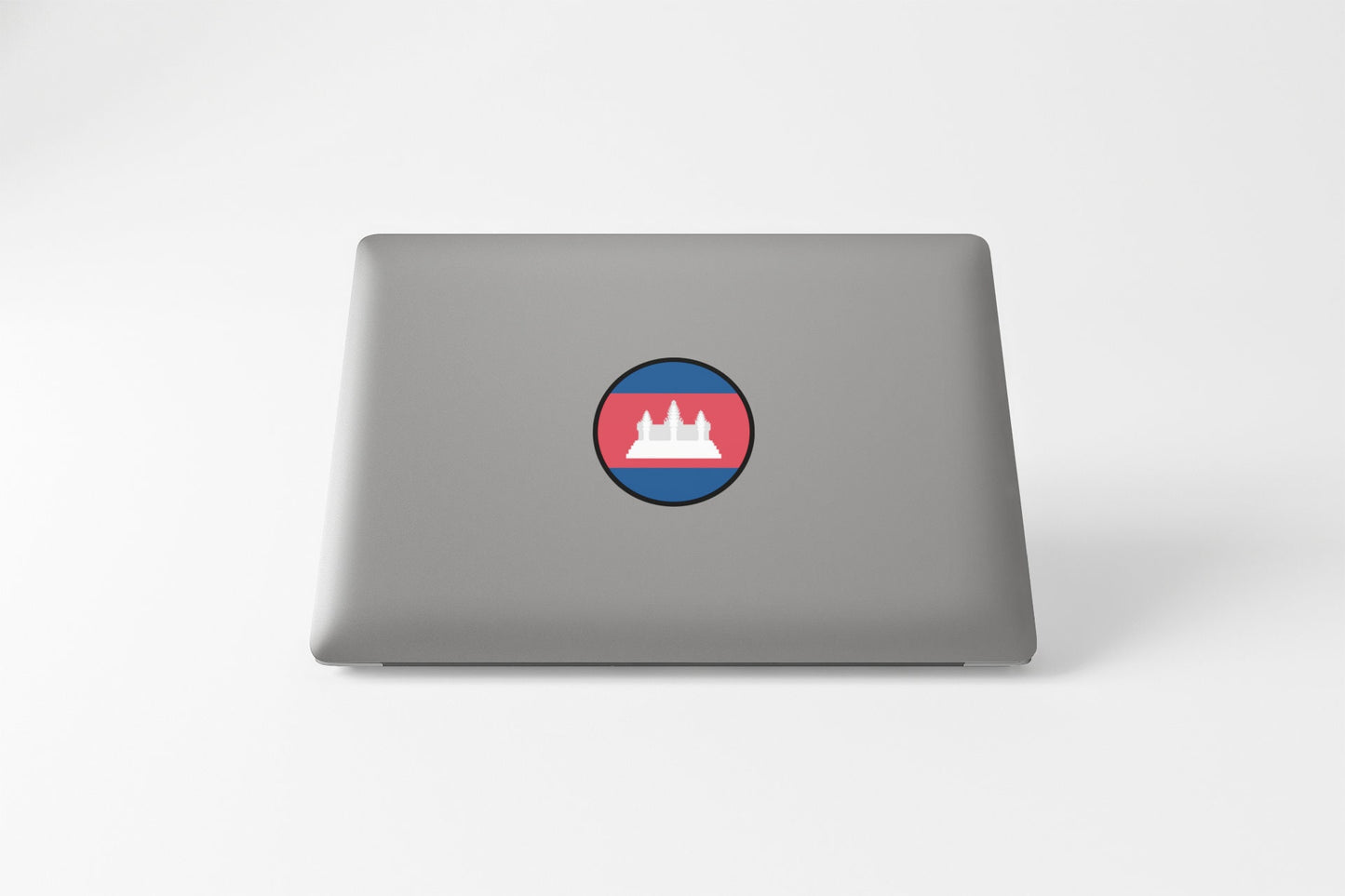 Cambodia Flag Circle Sticker Decal