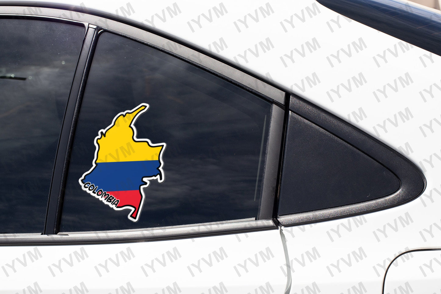 Colombia Map Flag Sticker Decal / Republic of Colombia / Libertad y Orden / Bogotá / Colombian
