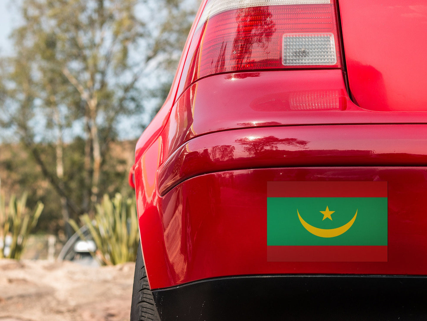 Mauritania Flag Sticker Decal
