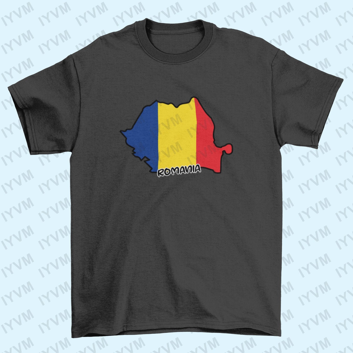 Romania Map Iron On Heat Transfer Vinyl HTV / România / Bucharest / Romanian