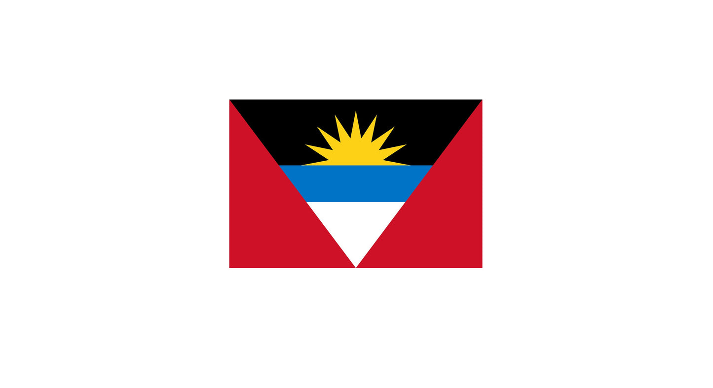 Antigua and Barbuda Flag Sticker Decal