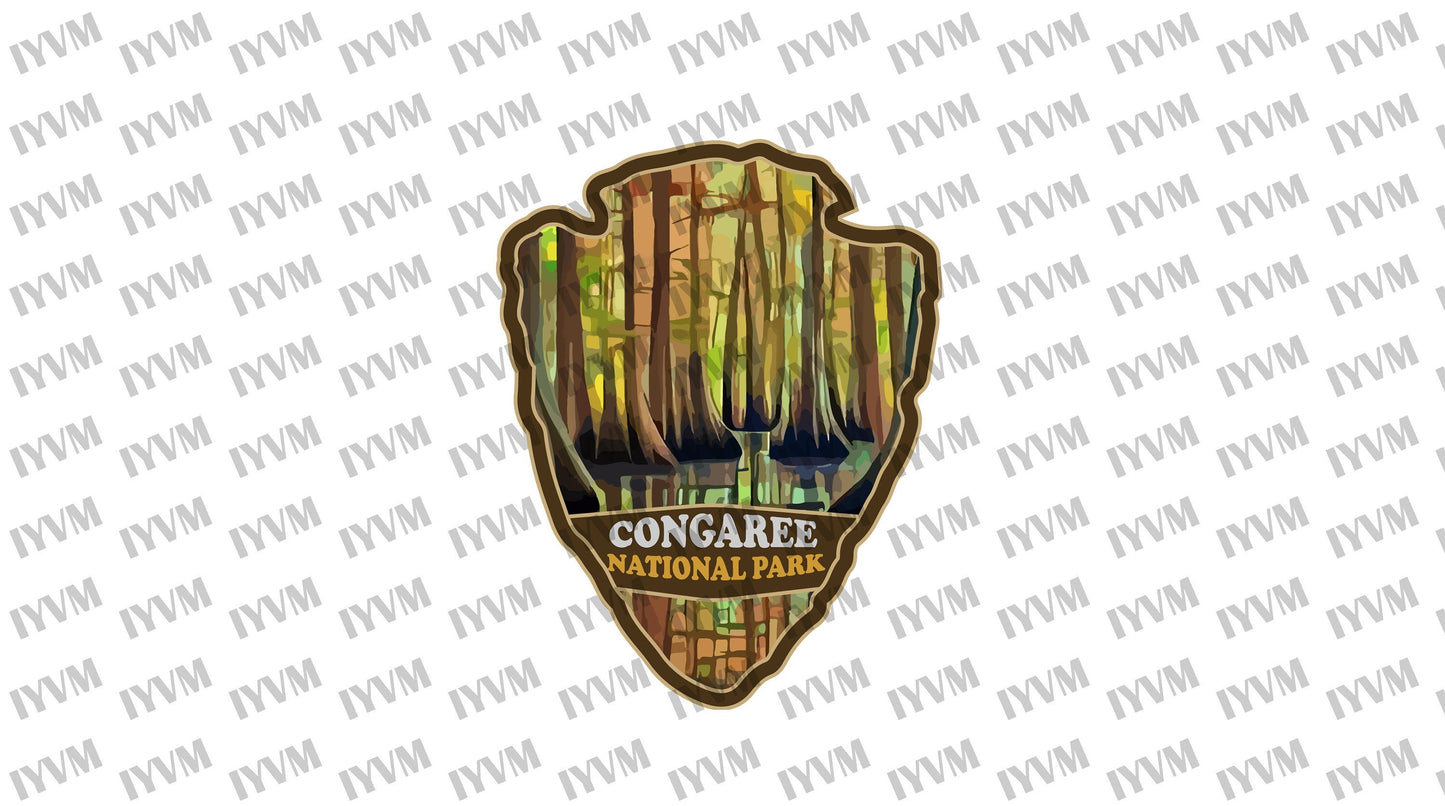 Congaree National Park Sticker Decal - US National Parks Series