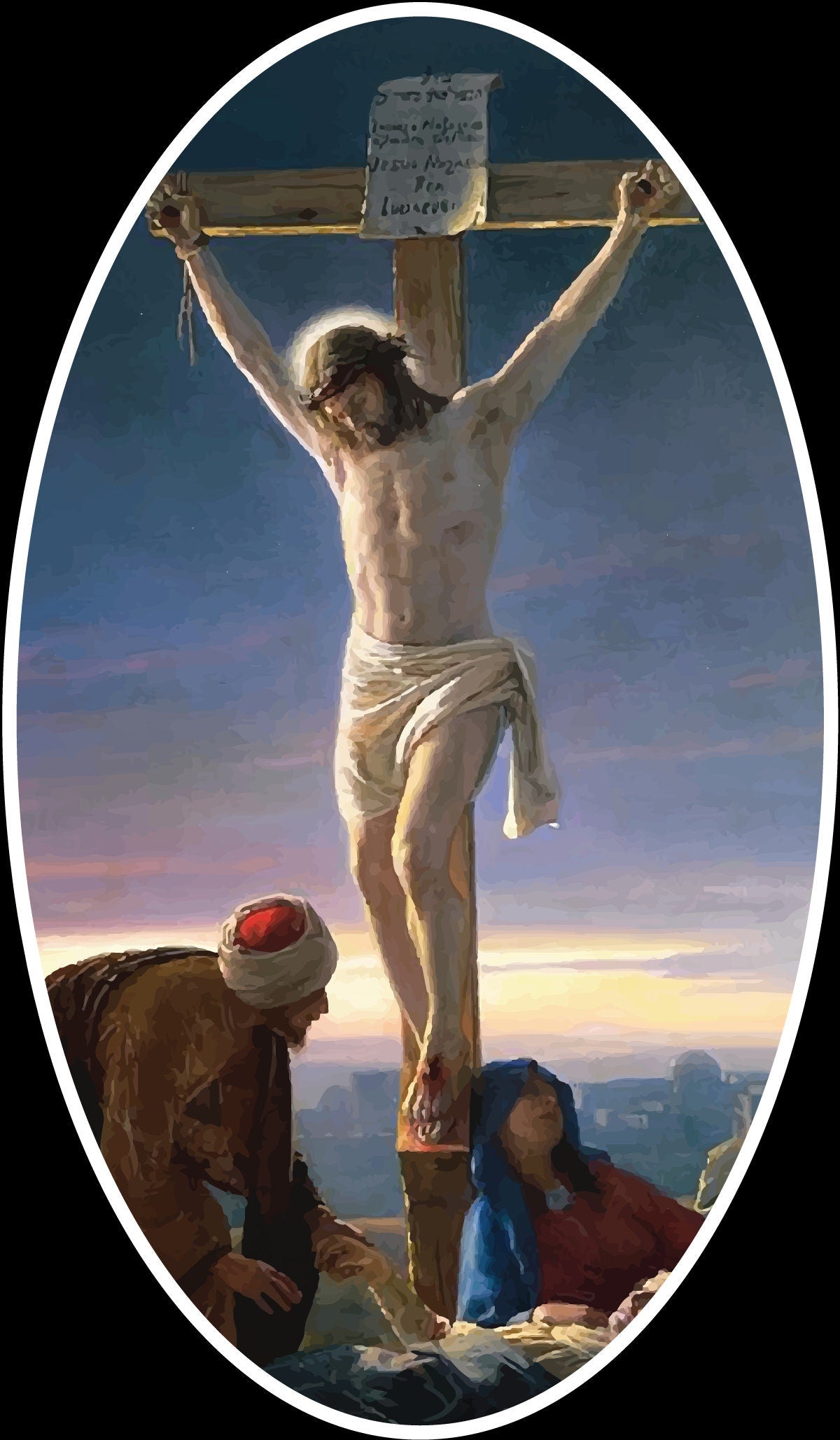Jesus Christ Sticker Decal Vinyl Decal God Jesus Holy Spirit Bible Church Faith Love Peace Forgiveness Ichthys