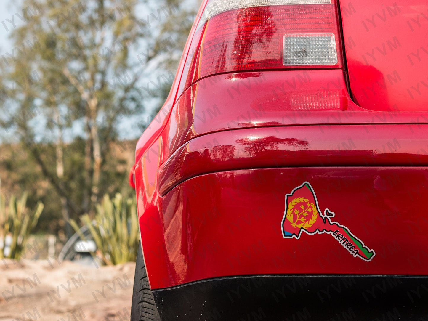 Eritrea Map Flag Sticker Decal / State of Eritrea / Asmara / Tigrinya / Eritrean