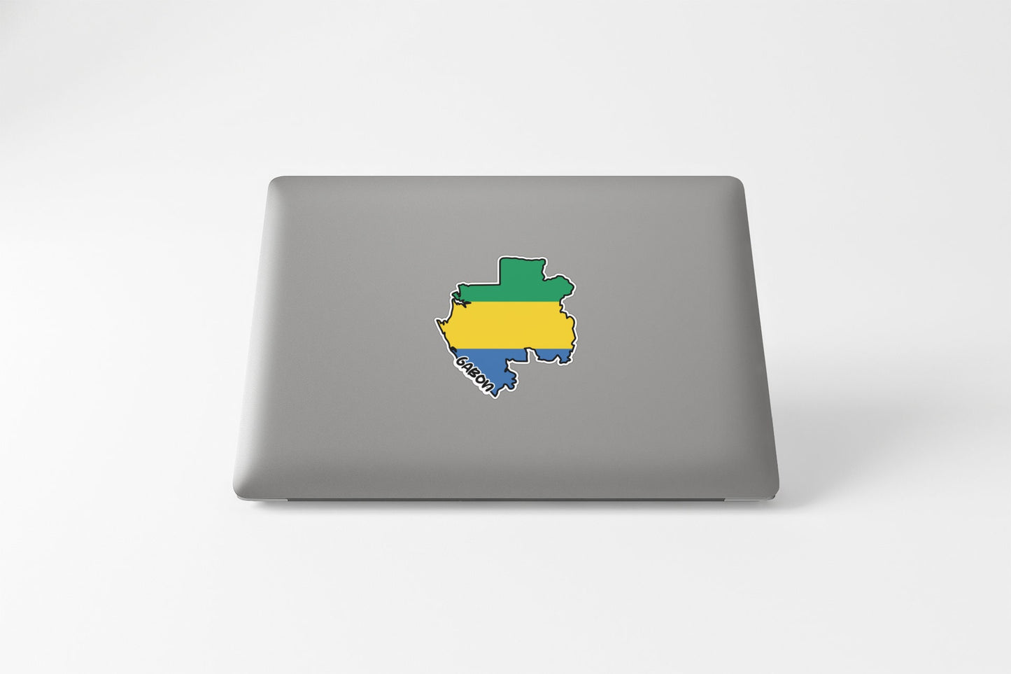 Gabon Map Flag Sticker Decal