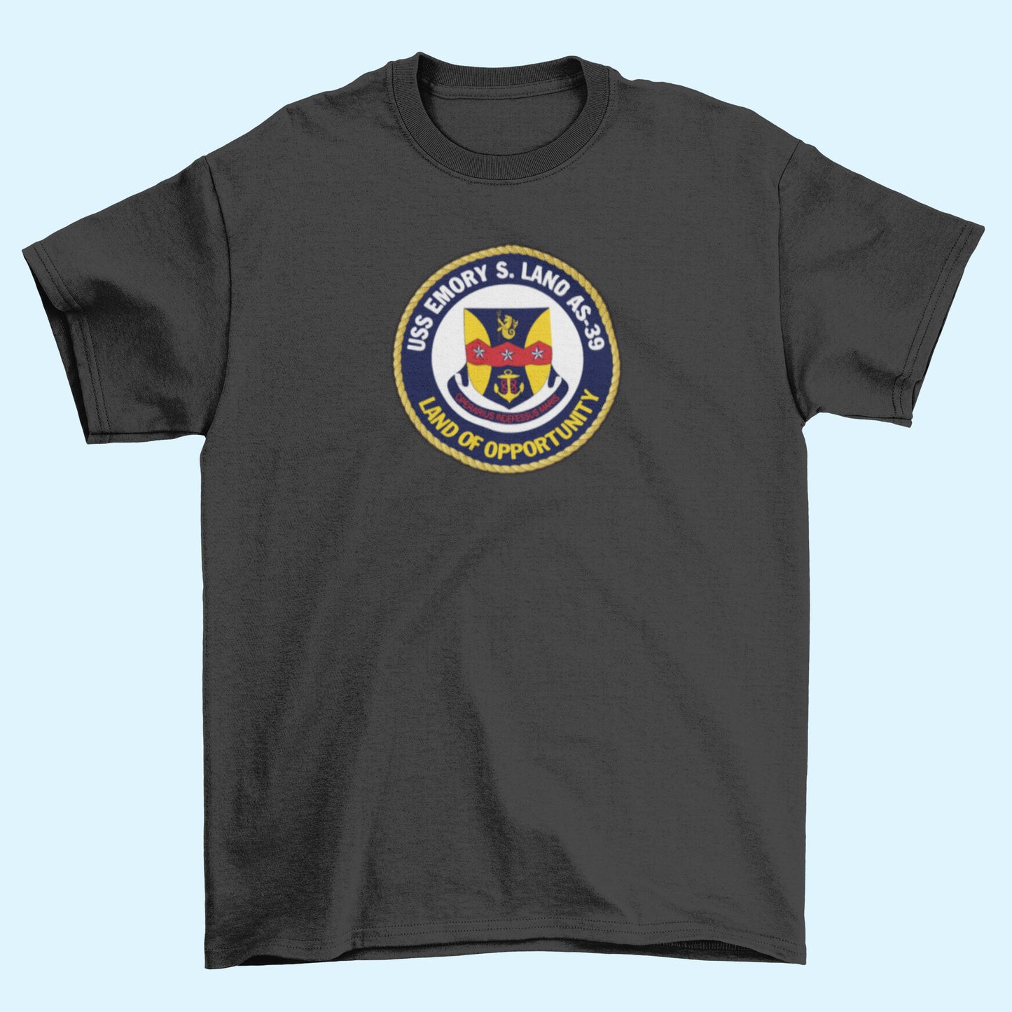 USS Emory S. Land AS-39 Badge Iron On Heat Transfer Vinyl HTV Emory S. Land Class Submarine Tender