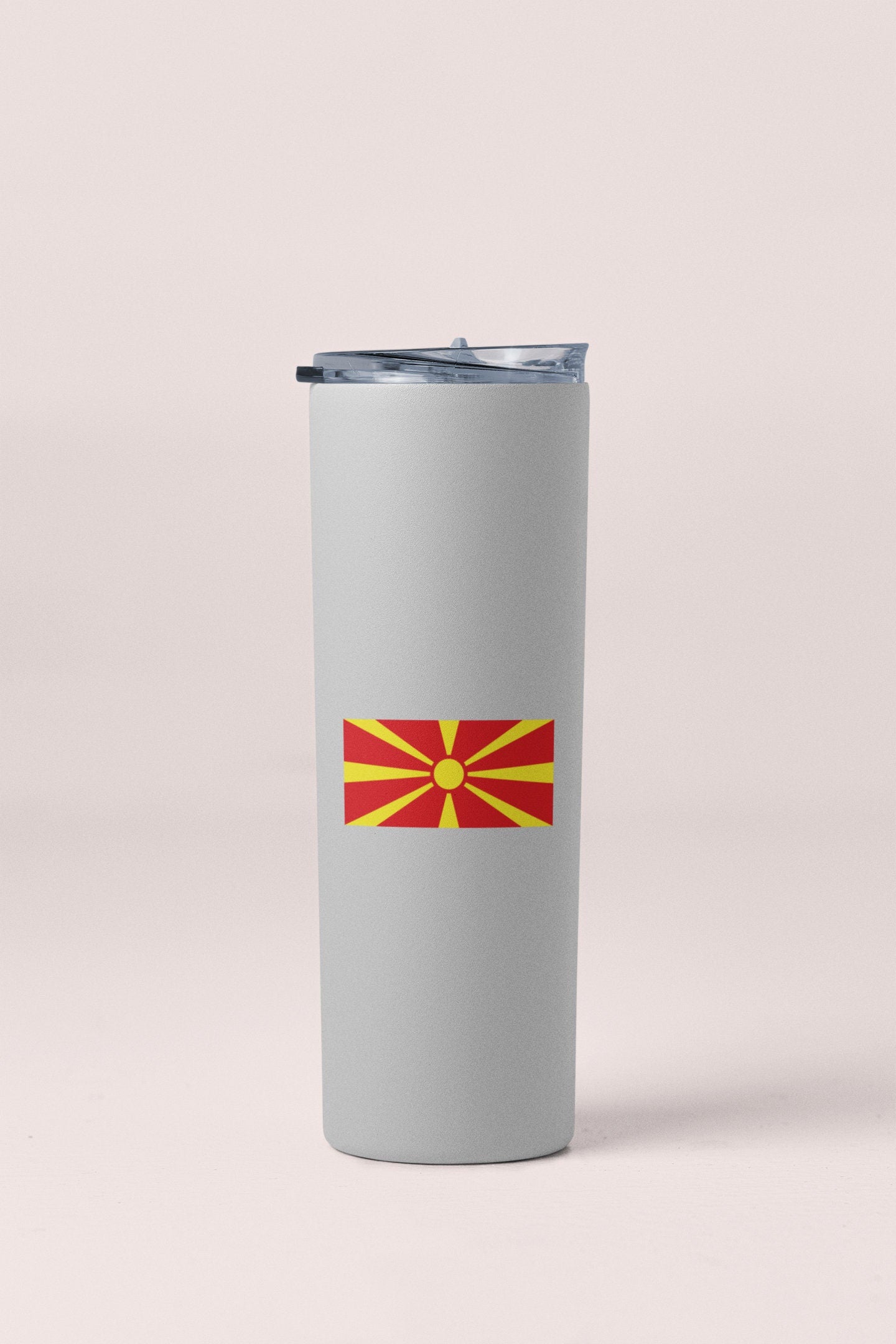 Macedonia Flag Sticker Decal / Republic of North Macedonia / Република Северна Македонија / Skopje / Macedonian