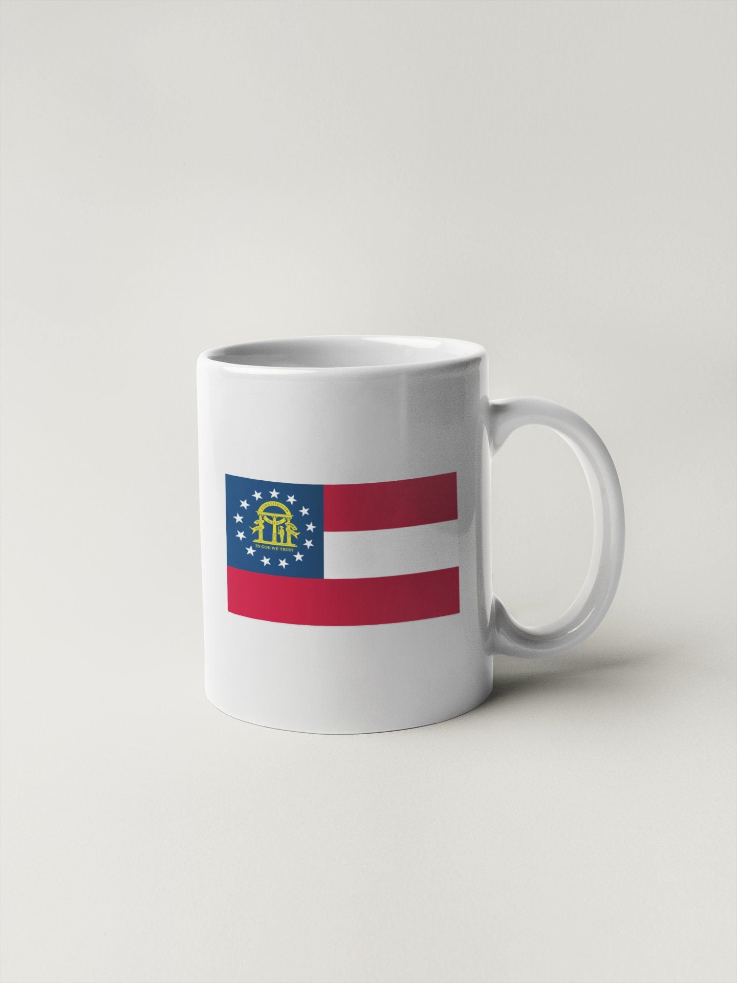 Georgia State Flag Sticker Decal - USA, Atlanta, Peach State