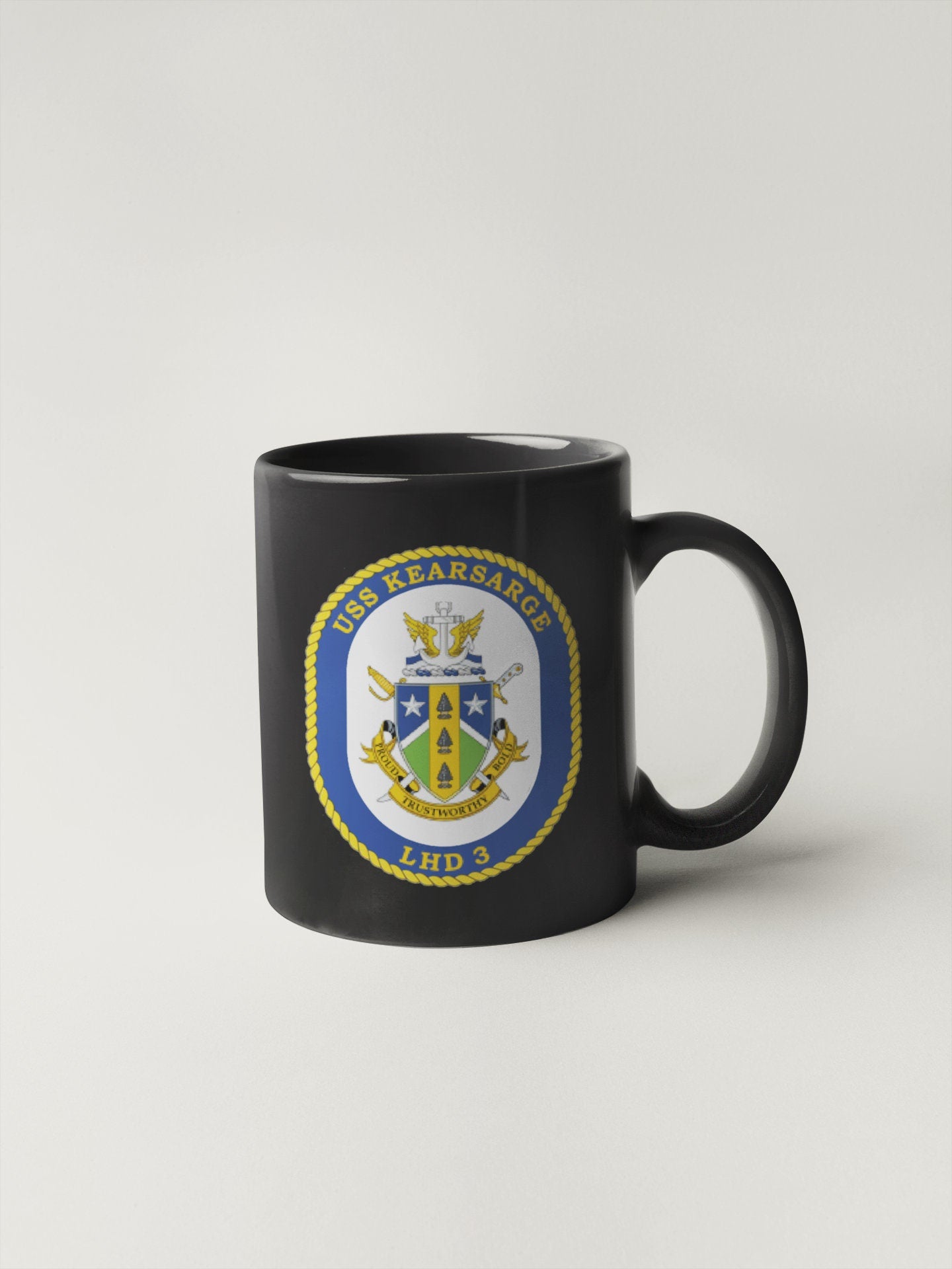 USS Kearsarge LHD-3 Badge Sticker Decal Wasp Class Amphibious assault ship Car Sticker Bumper Sticker for Car Emblem