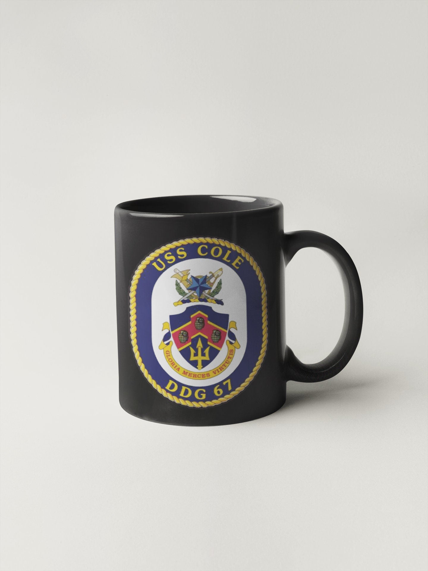 USS Cole DDG-67 Badge Sticker Decal Arleigh Burke Class Destroyer Car Sticker Bumper Sticker for Car Emblem