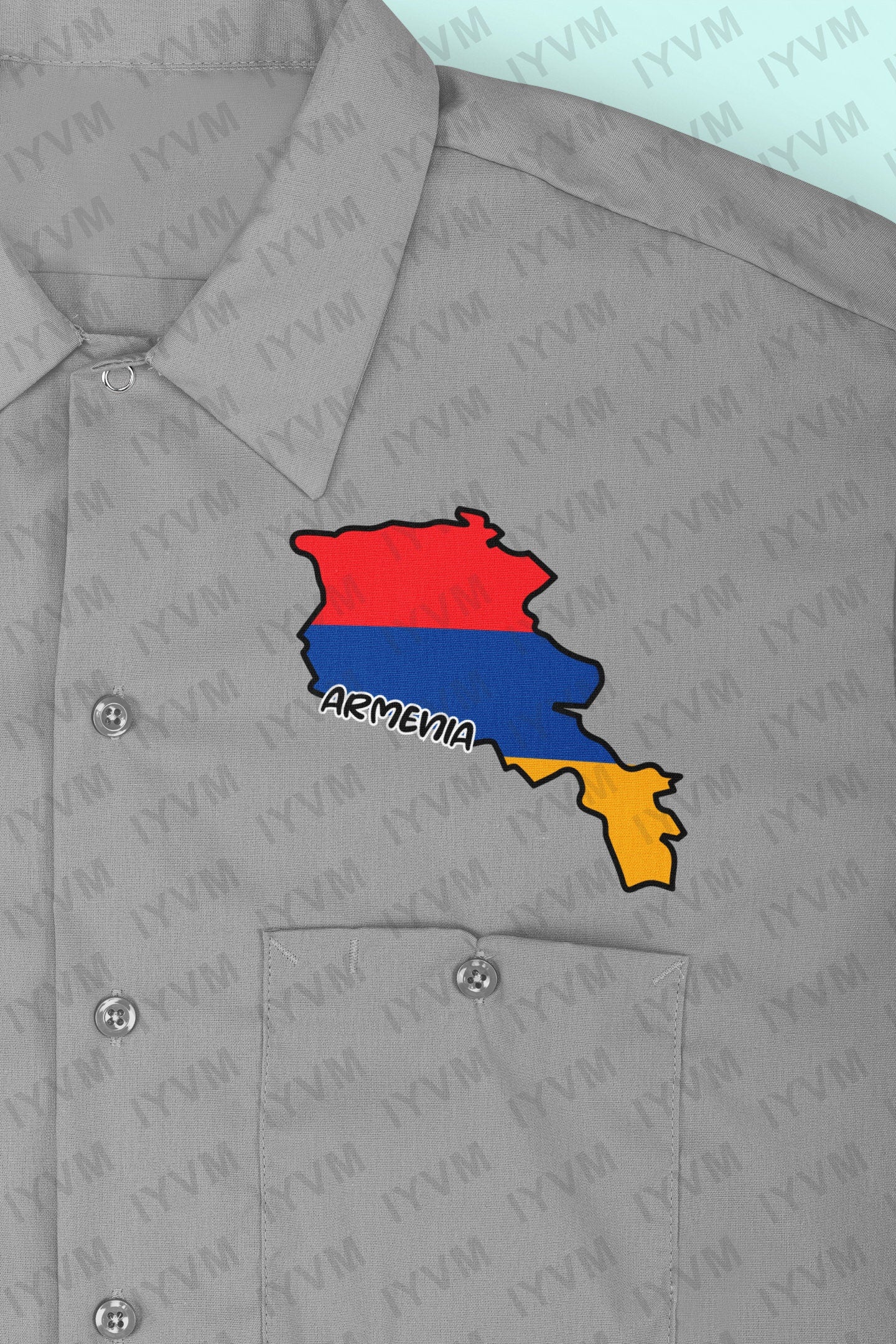 Armenia Map Iron On Heat Transfer Vinyl HTV / Yerevan / Մեկ Ազգ, Մեկ Մշակույթ Mek Azg, Mek Mshakuyt / Armenian