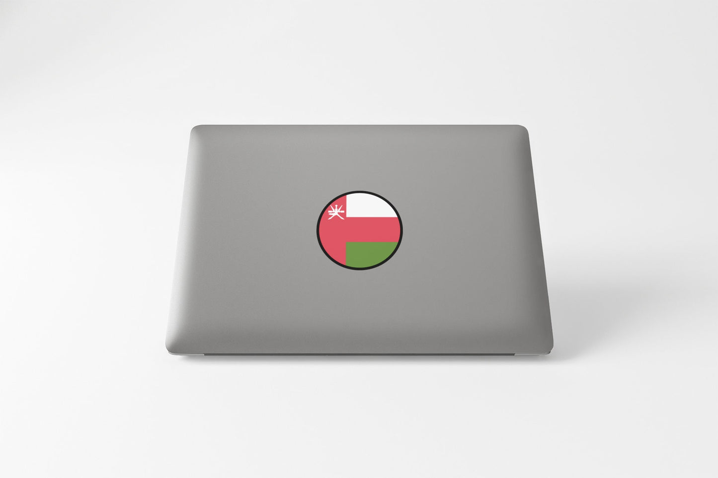 Oman Flag Circle Sticker Decal
