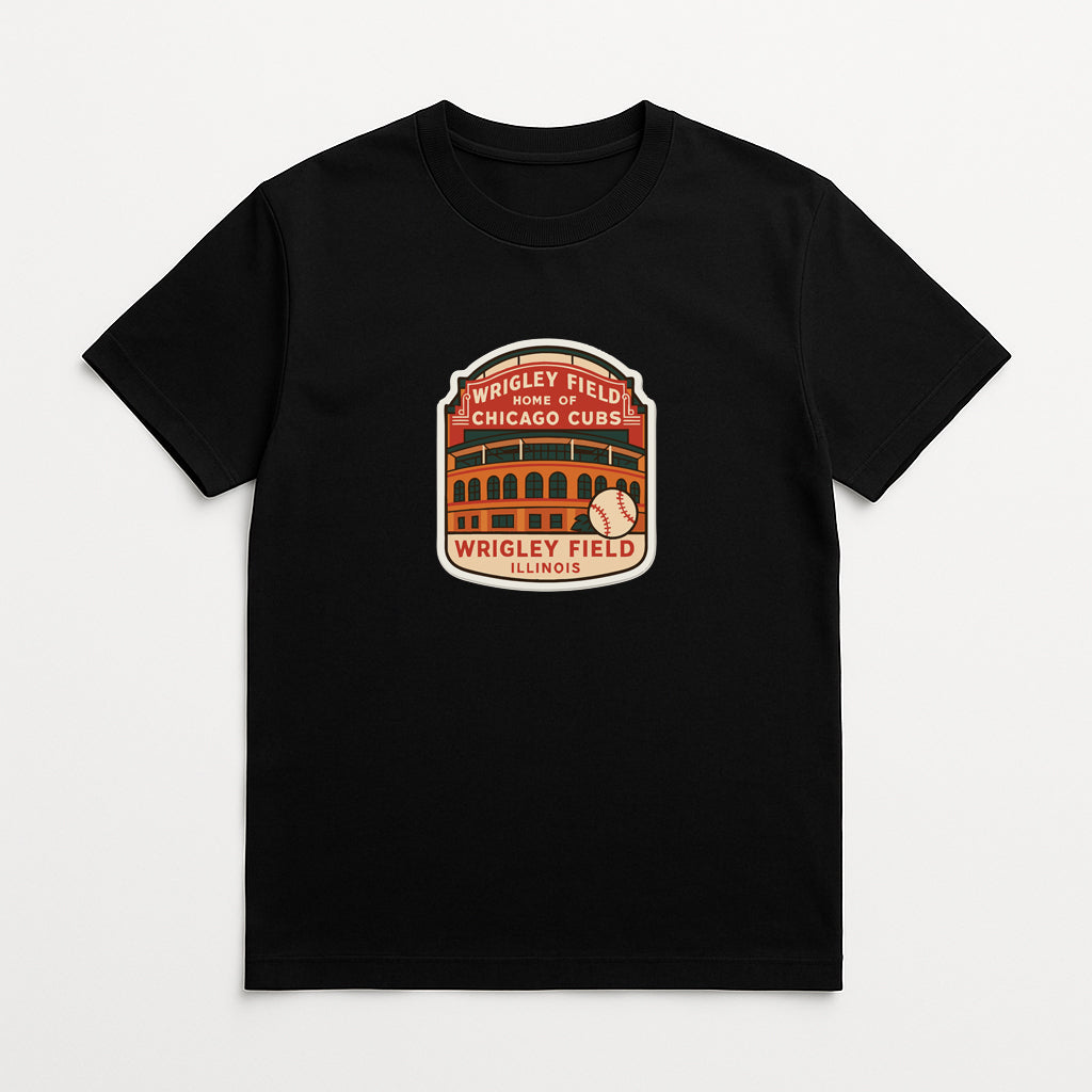 Wrigley Field Illinois Iron On Heat Transfer Vinyl HTV Die-Cut Symbolic Landmark