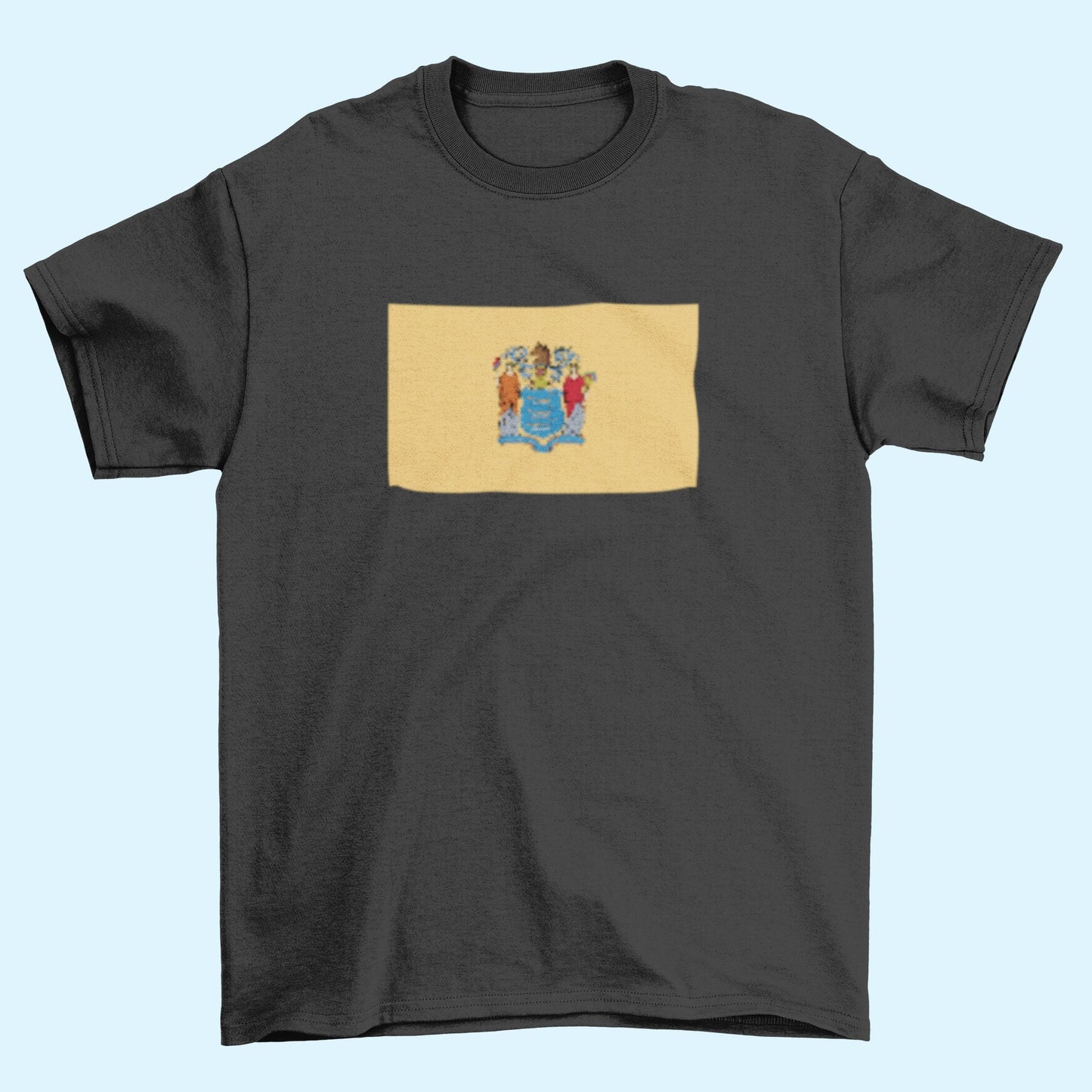 State of New Jersey Flag Iron On Heat Transfer Vinyl HTV  New Jersey State  Trenton  The Garden State  The Crossroads of the Revolution /