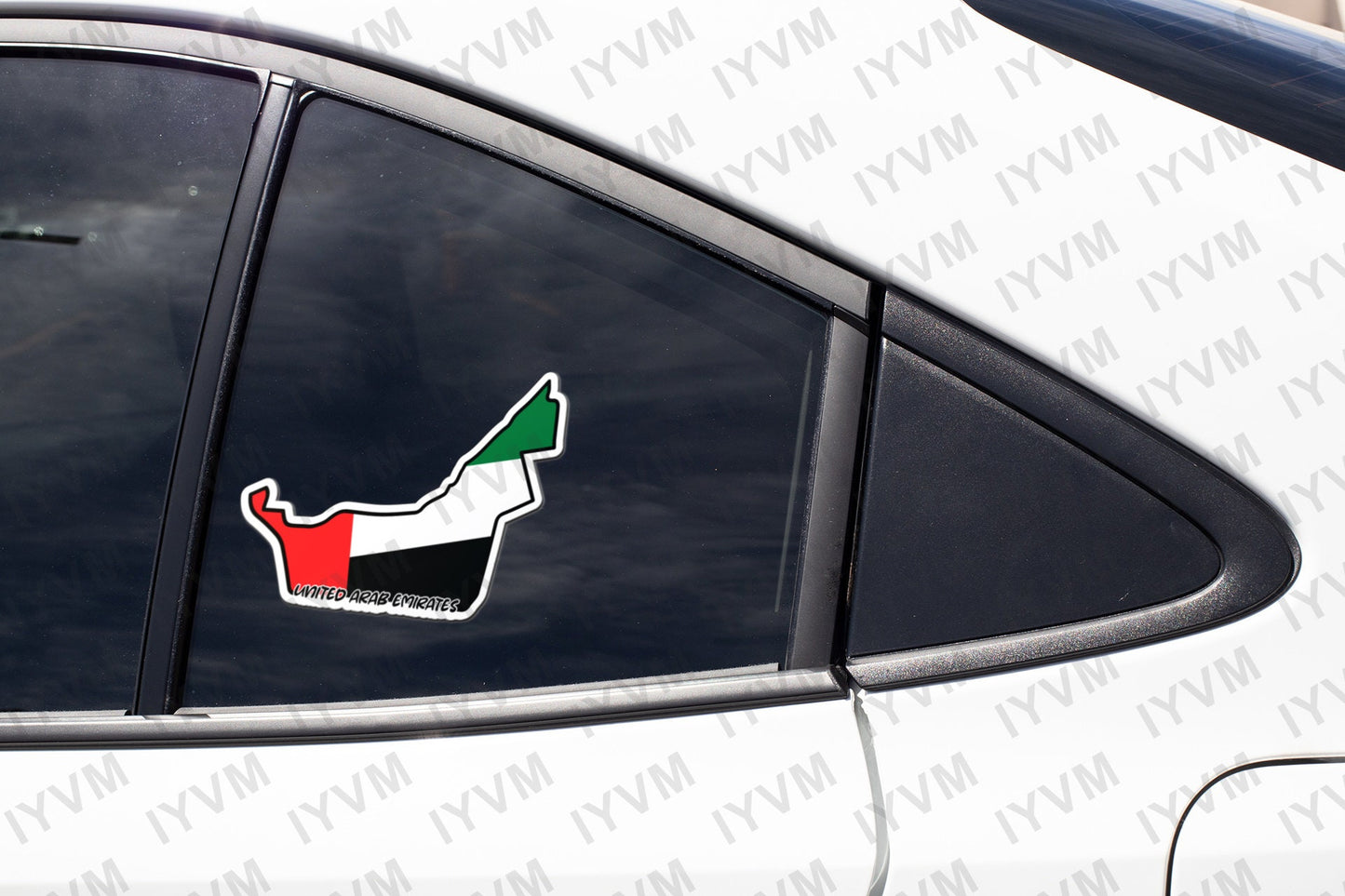 United Arab Emirates Map Flag Sticker Decal / UAE / Abu Dhabi / Dubai / Emirati