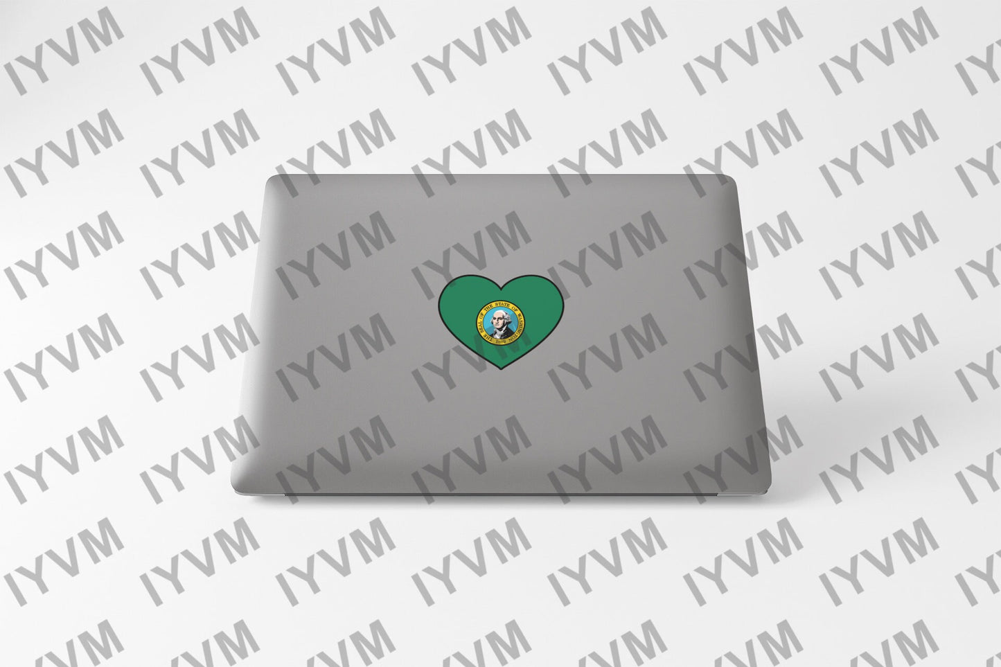 State of Washington Flag Heart Sticker Decal  USA Washington State  Olympia  The Evergreen State