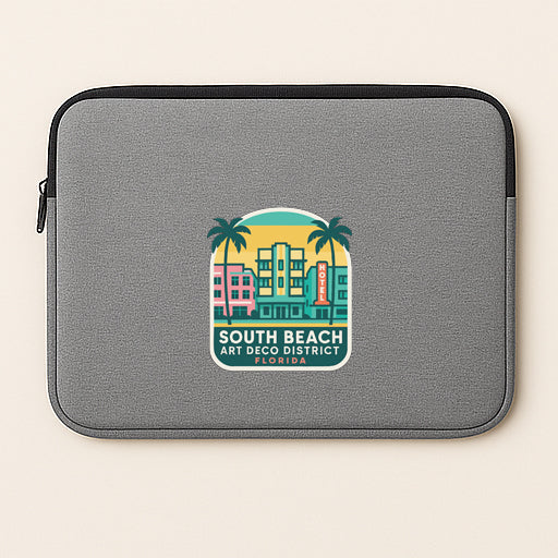 South Beach Art Deco District Florida Iron On Heat Transfer Vinyl HTV Symbolic
