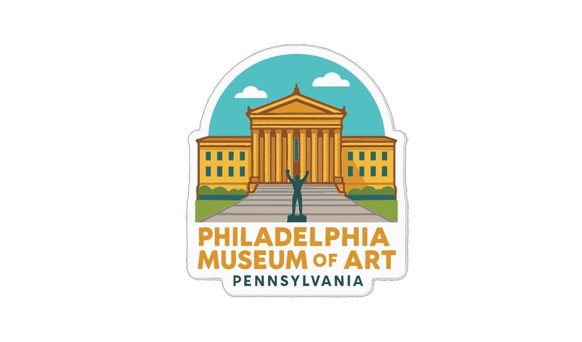 Philadelphia Museum of Art Iron On Heat Transfer Vinyl HTV Die-Cut Symbolic