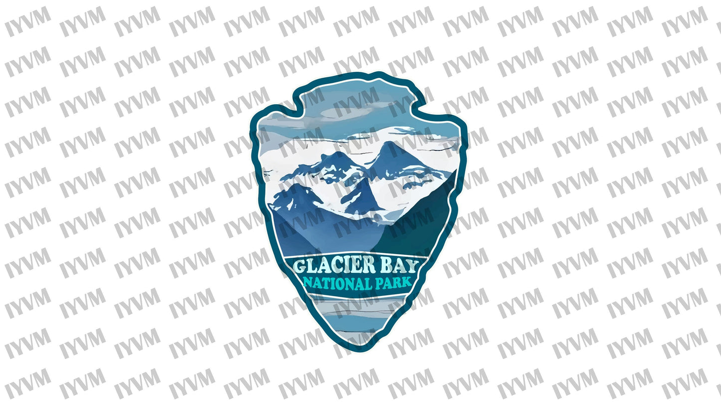 Glacier Bay National Park Sticker Decal - US National Parks Series
