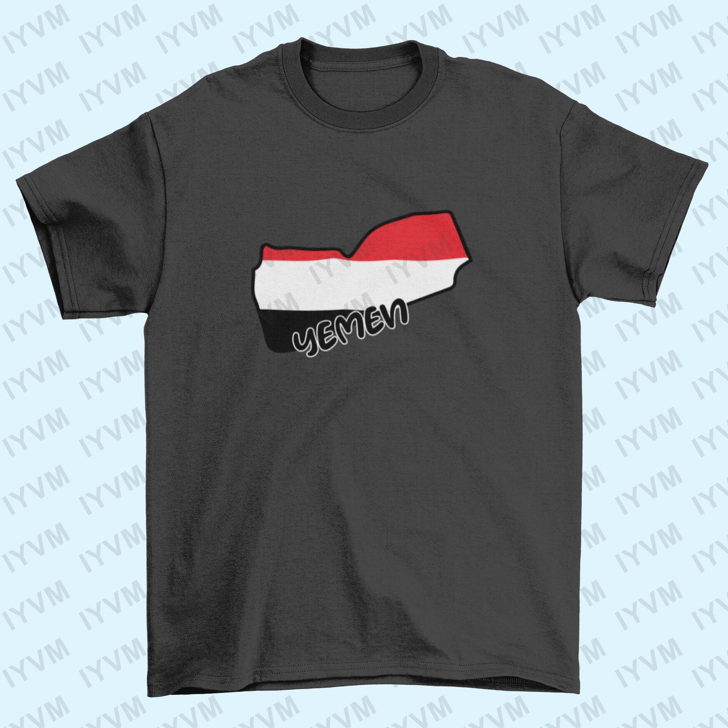 Yemen Map Iron On Heat Transfer Vinyl HTV / Republic of Yemen / Sanaa / Yemeni Yemenite