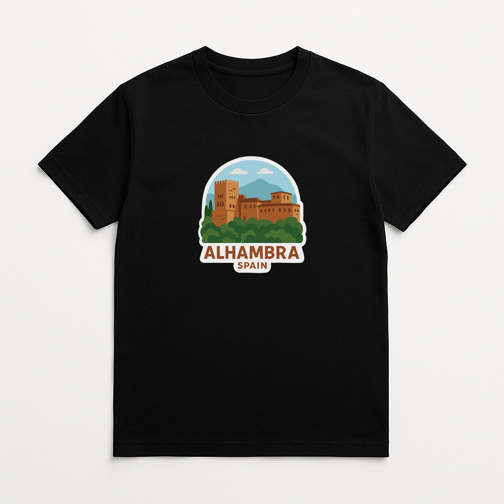 Alhambra of Granada Spain Iron On Heat Transfer Vinyl HTV Die-Cut Symbolic