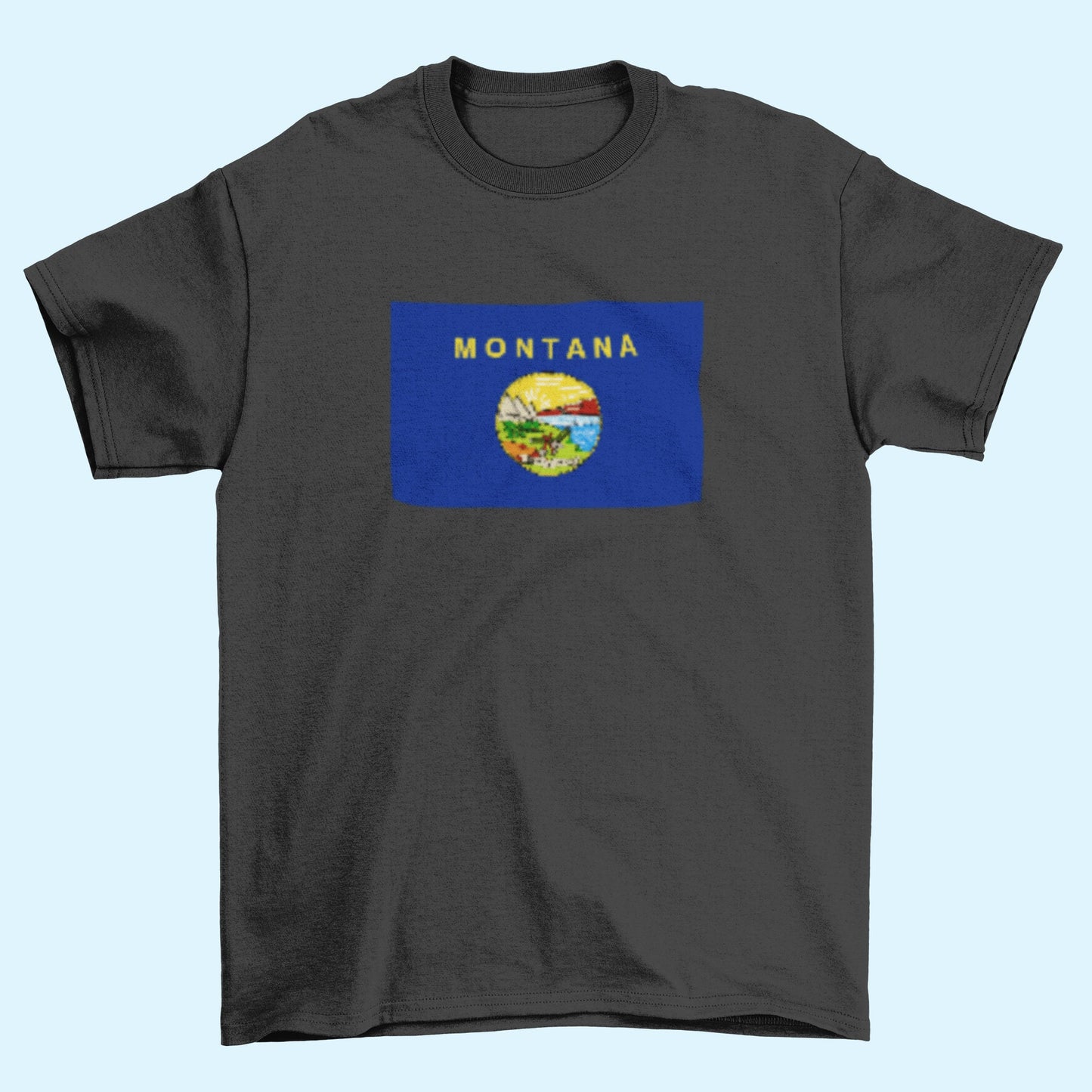 State of Montana Flag Iron On Heat Transfer Vinyl HTV  Montana State  Helena  The Treasure State  Big Sky Country  The Last Best Place